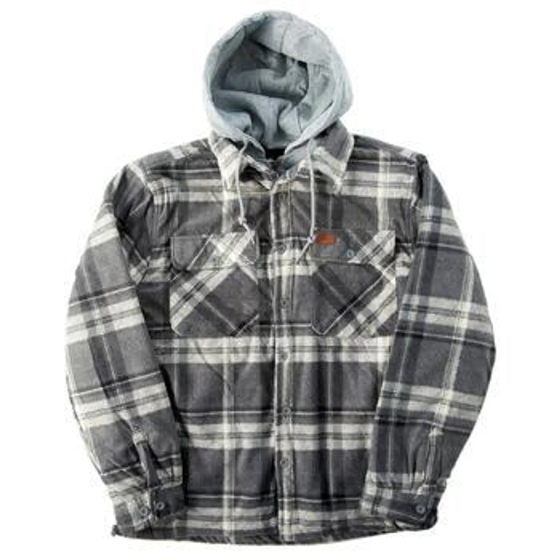 Mens Mountain Ridge® Plaid Polar Fleece Jacket - New Grey