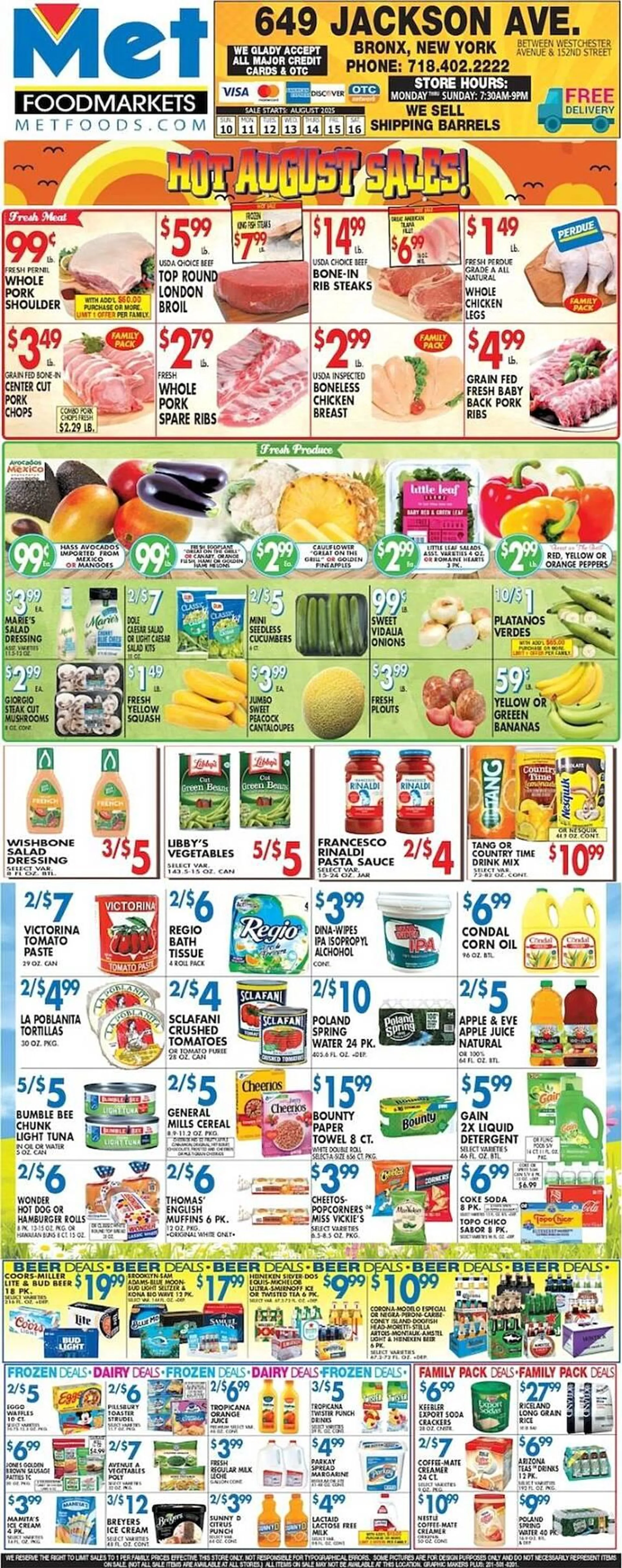 Weekly ad Met Foodmarkets Weekly Ad from August 10 to August 16 2025 - Page 1
