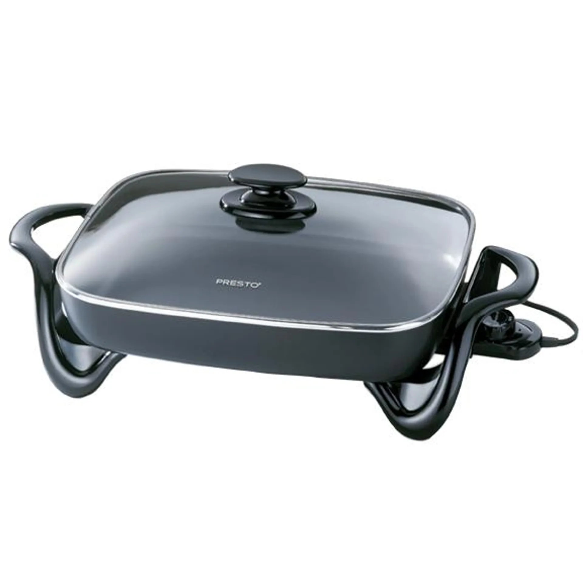 16" Electric Skillet With Glass Cover