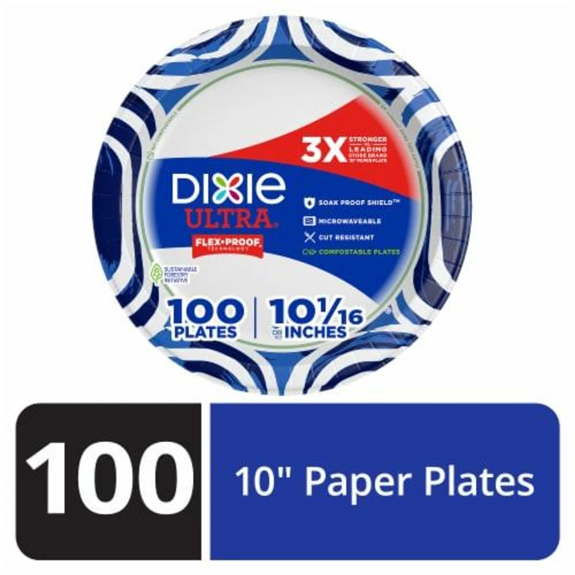 Dixie Ultra® Paper Plates 10 Inch Disposable Plate