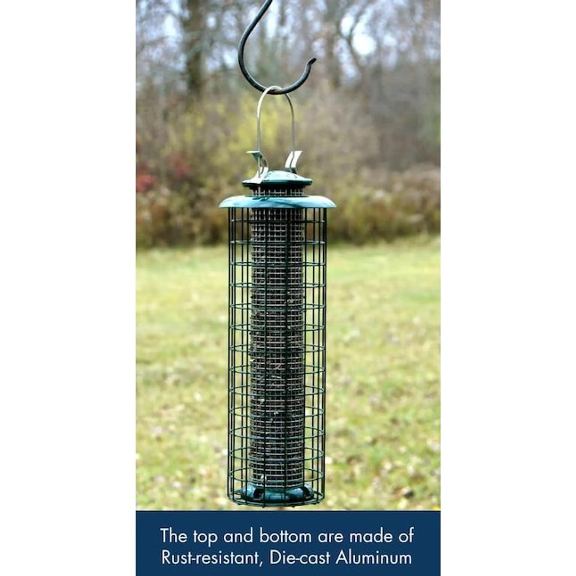 Woodlink Metal Hanging Squirrel-resistant Tube Bird Feeder- 1-lb