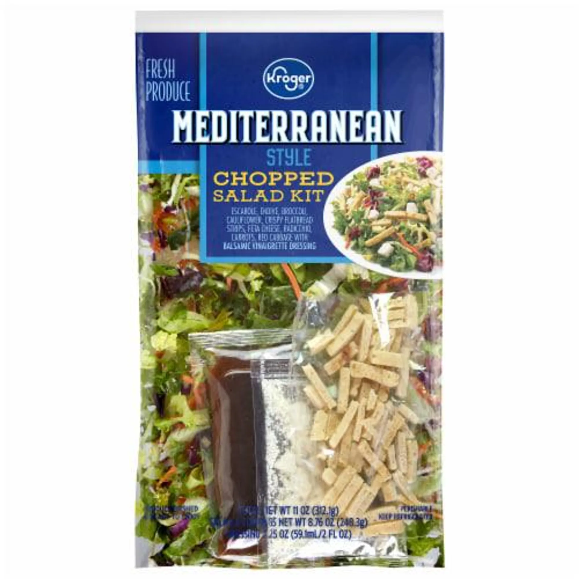 Kroger® Mediterranean Style Chopped Salad Kit Bag