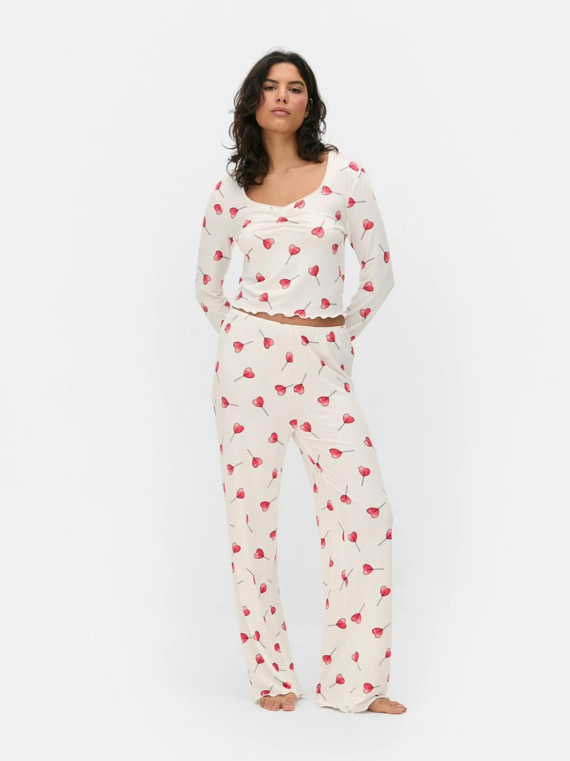 Heart Lollipop Pajama Set