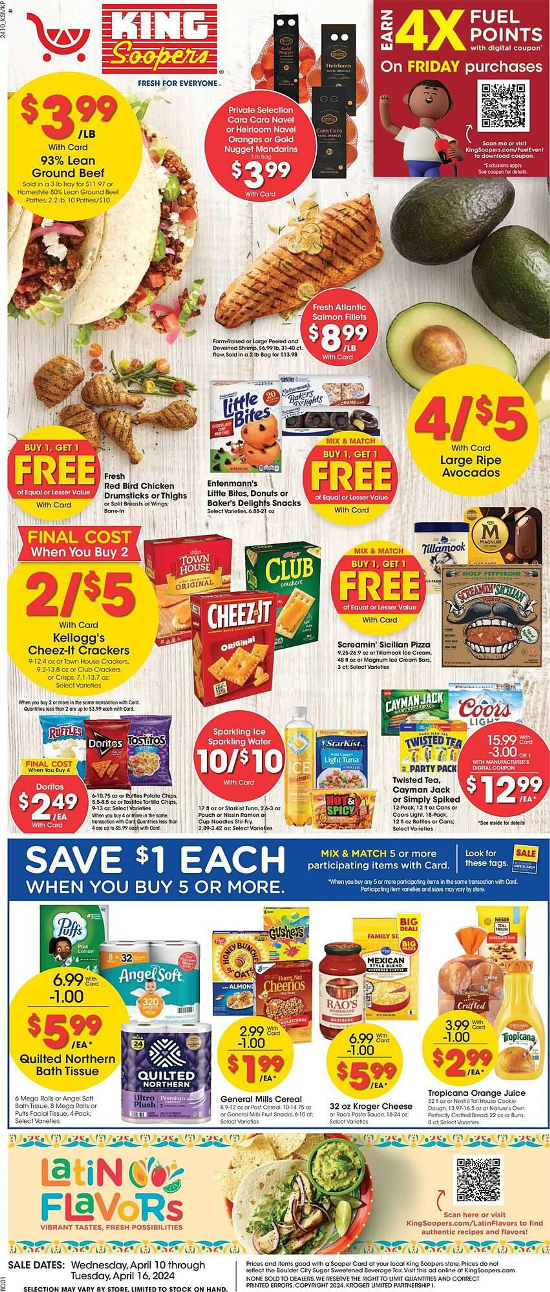 Weekly ad King Soopers Weekly Ad from April 10 to April 16 2024 - Page 