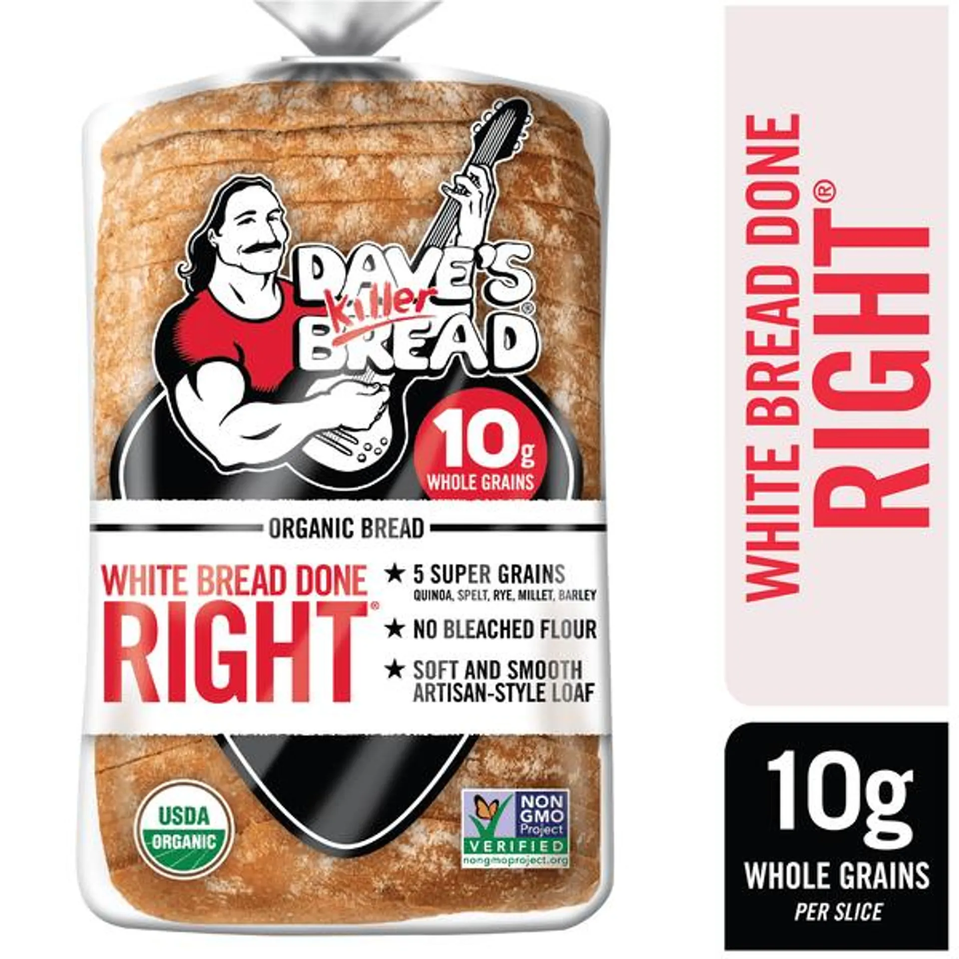 Dave's Killer Bread White Bread Done Right, Artisan-Style Organic White Bread