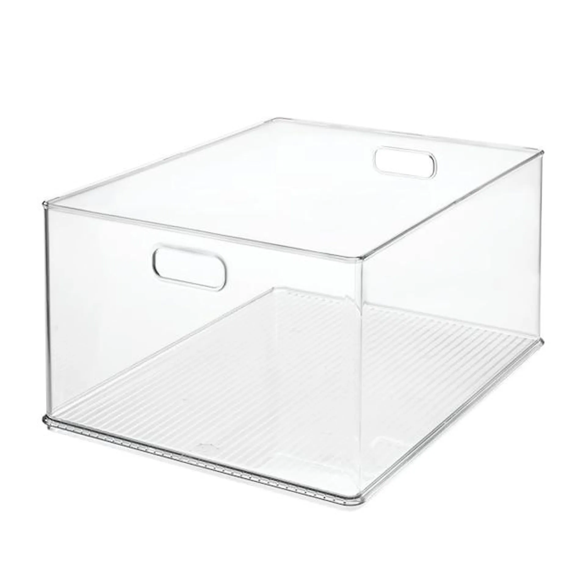 Style Selections ( 14-in W x 6-in H x 11-in D ) Clear Plastic Stackable Bin