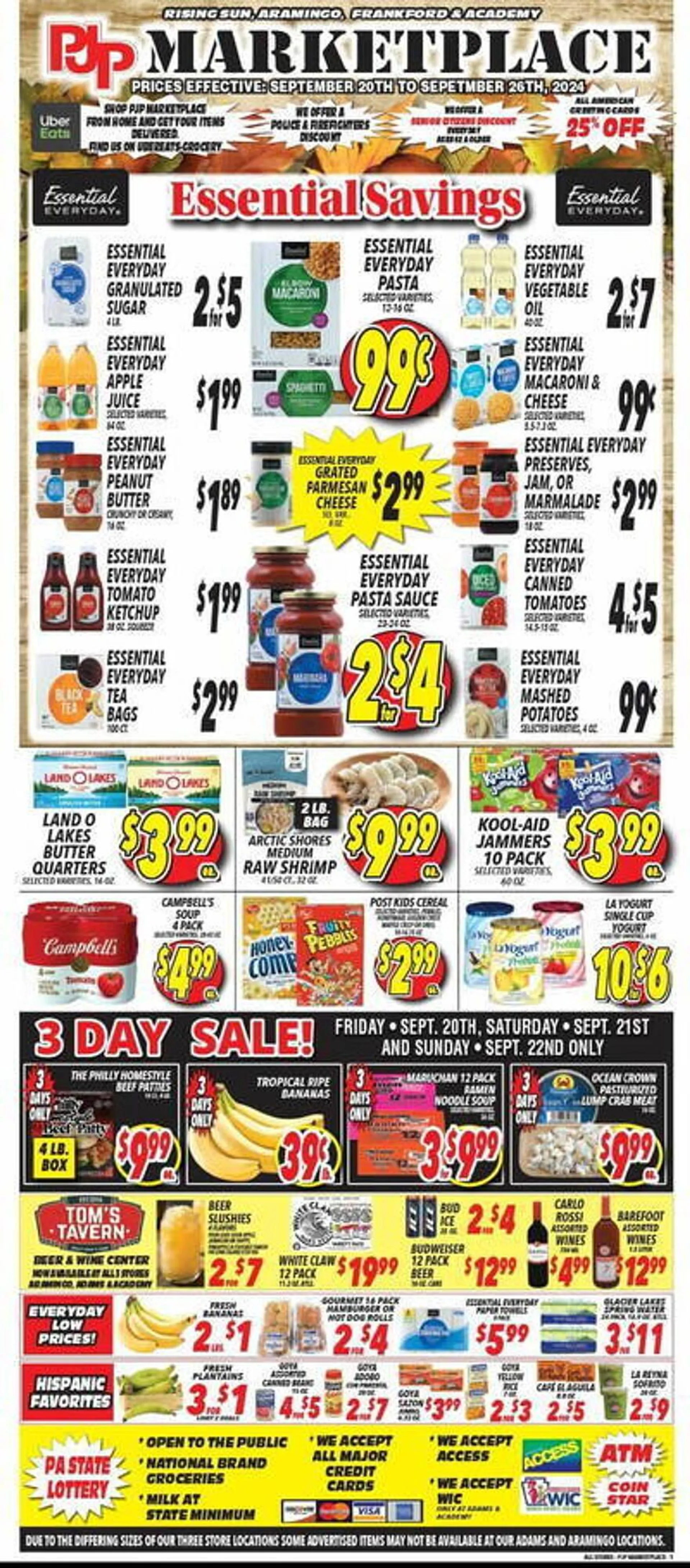 PJP Marketplace Weekly Ad - 1