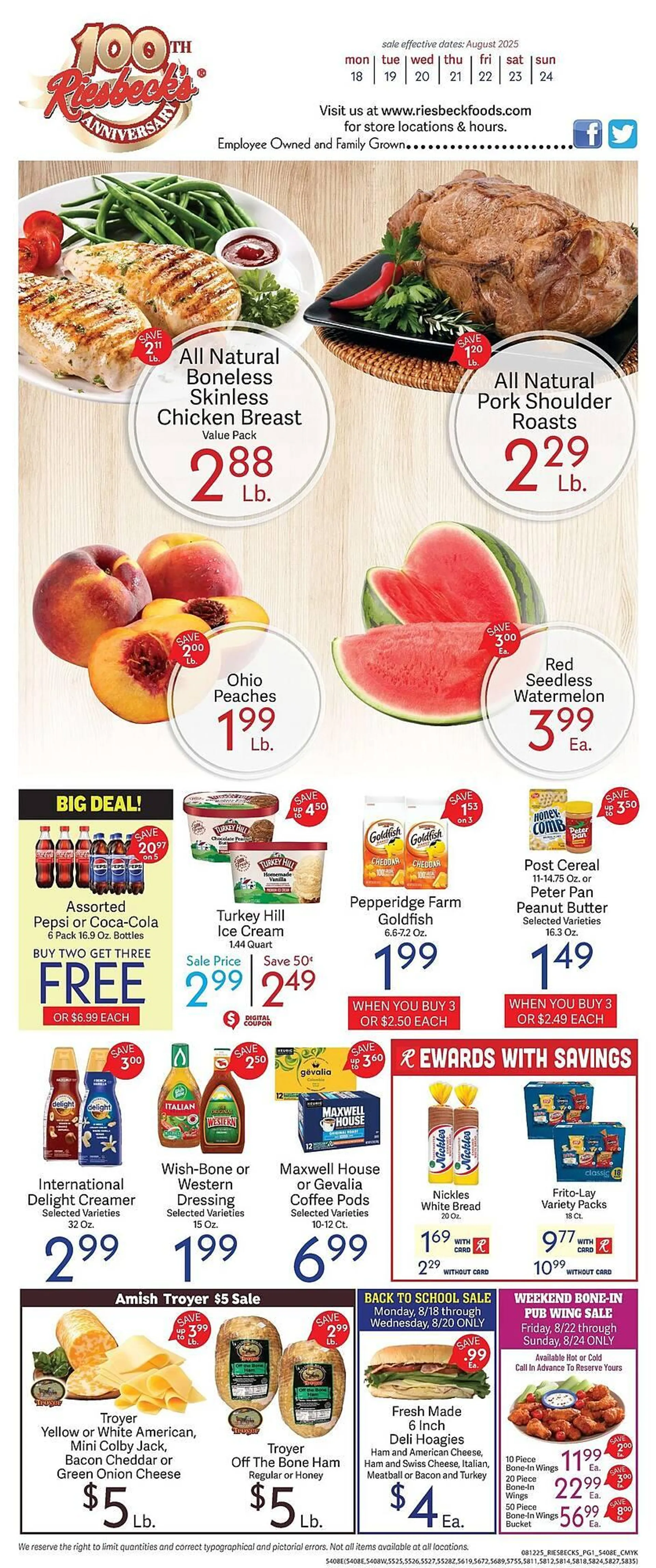 Weekly ad Riesbeck Weekly Ad from August 18 to August 24 2025 - Page 1