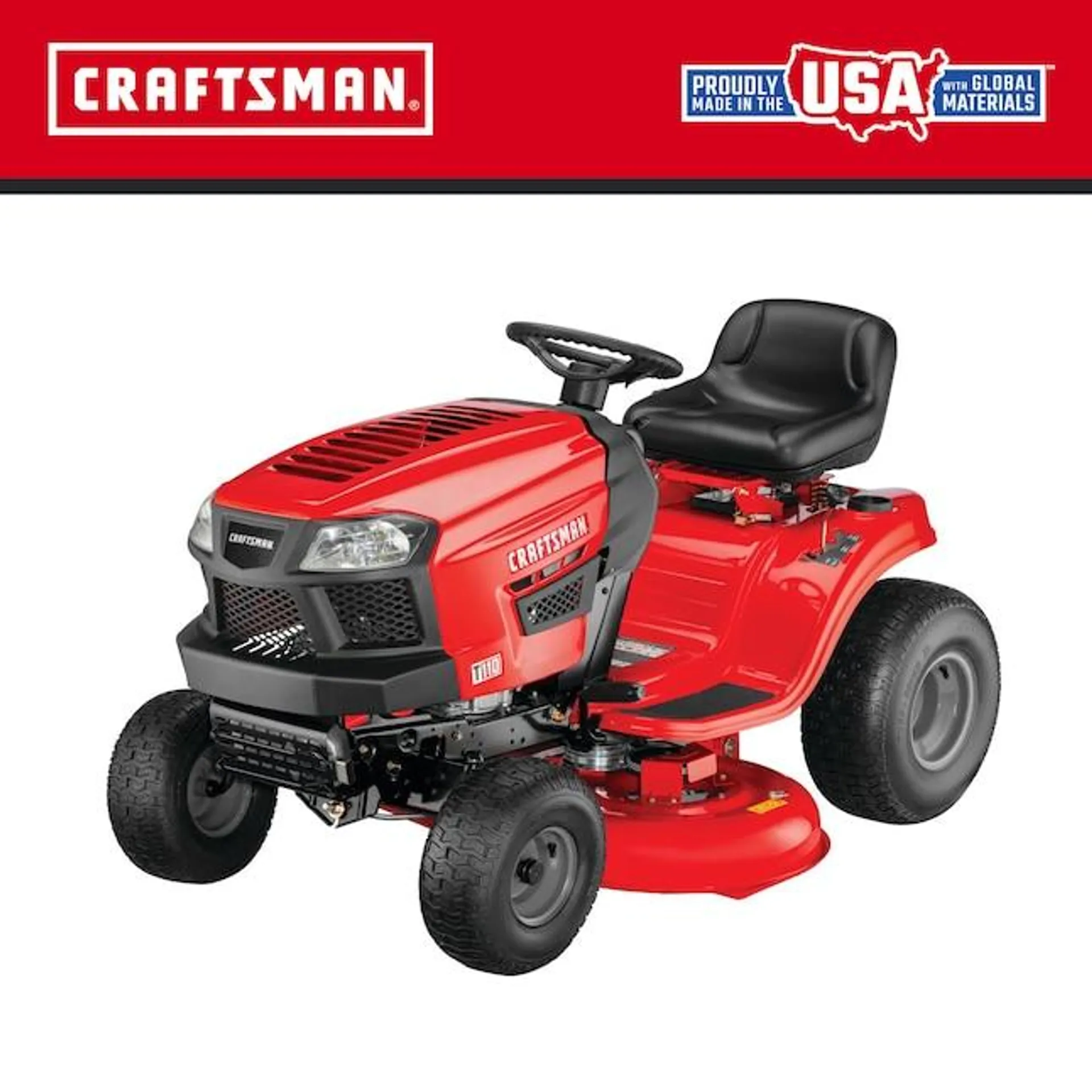 CRAFTSMAN T110 42-in 17.5-HP Gas Riding Lawn Mower