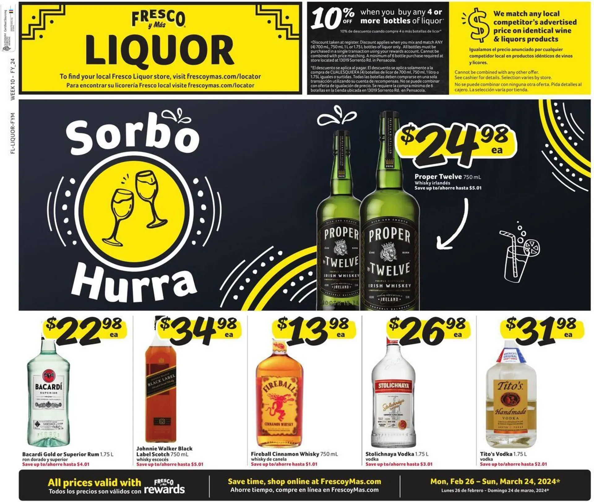 Weekly ad Fresco y Más Weekly Ad from February 26 to March 24 2024 - Page 1