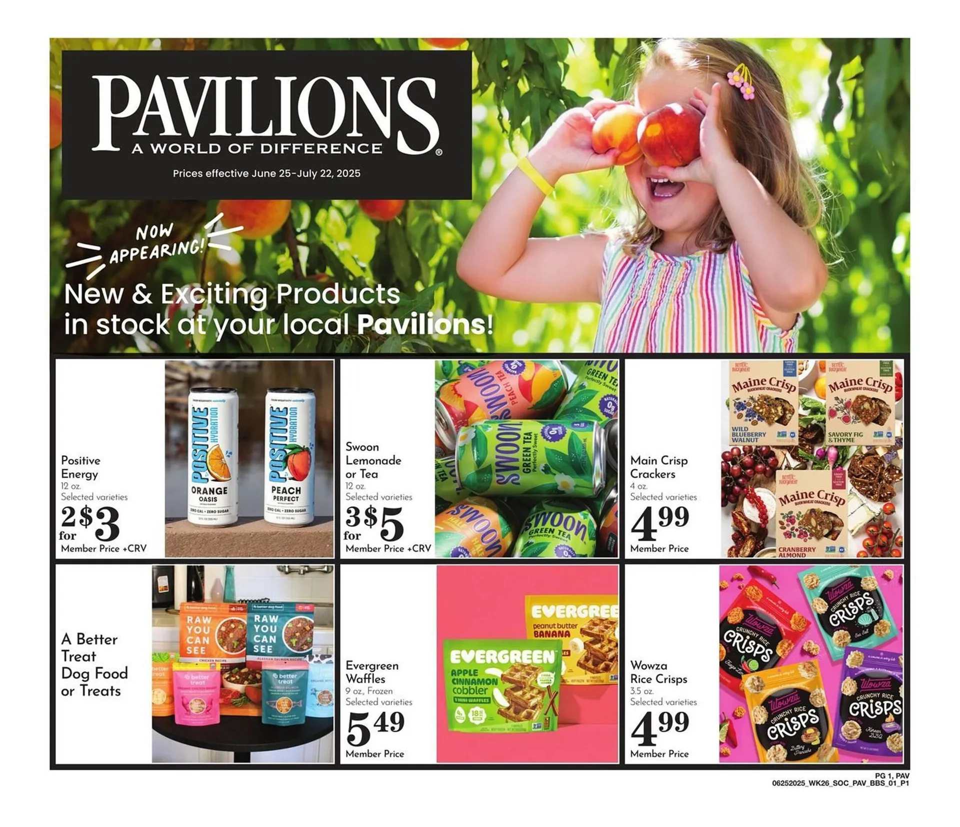 Weekly ad Pavilions Weekly Ad from June 25 to July 22 2025 - Page 1