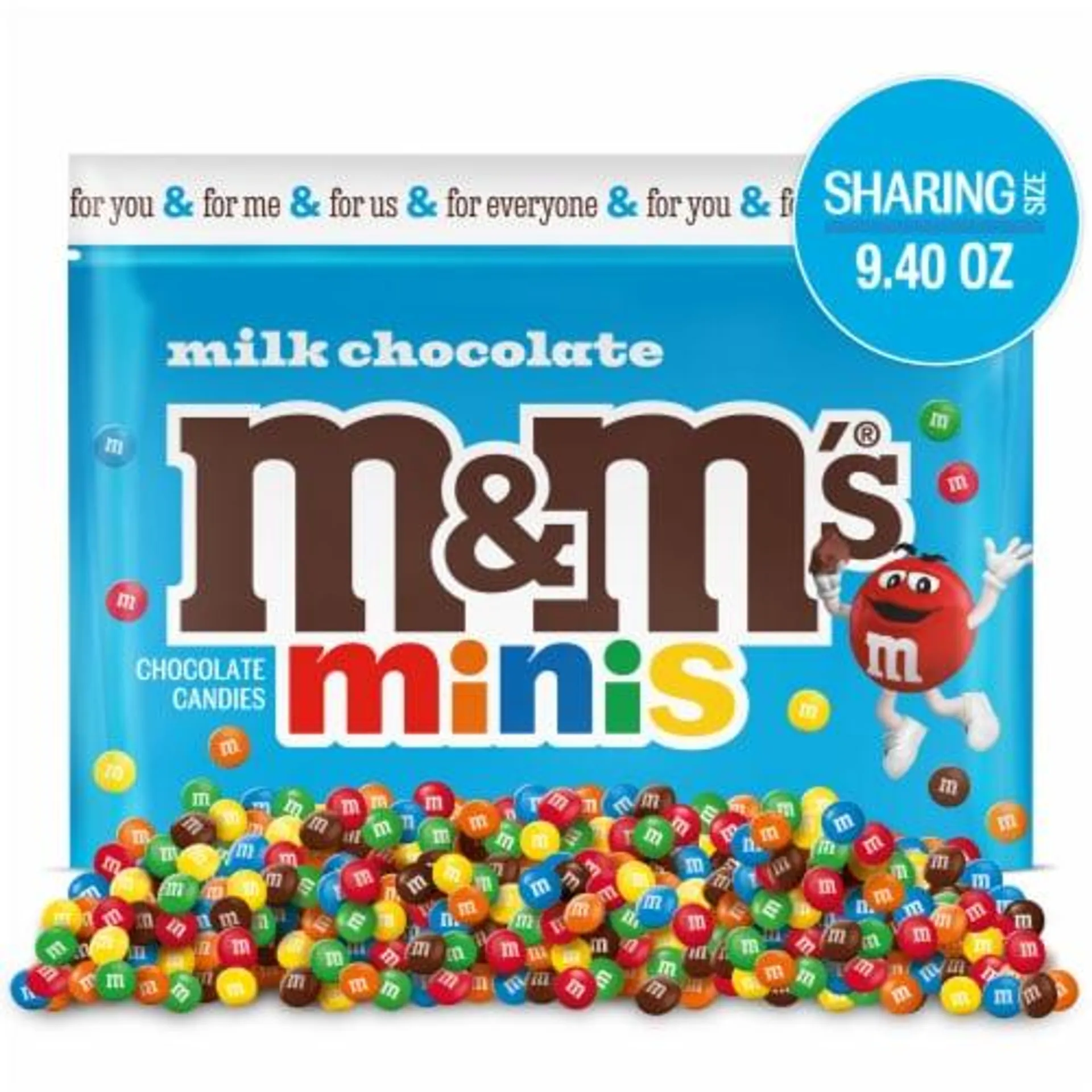 M&M'S Minis Milk Chocolate Candy Sharing Size Bag