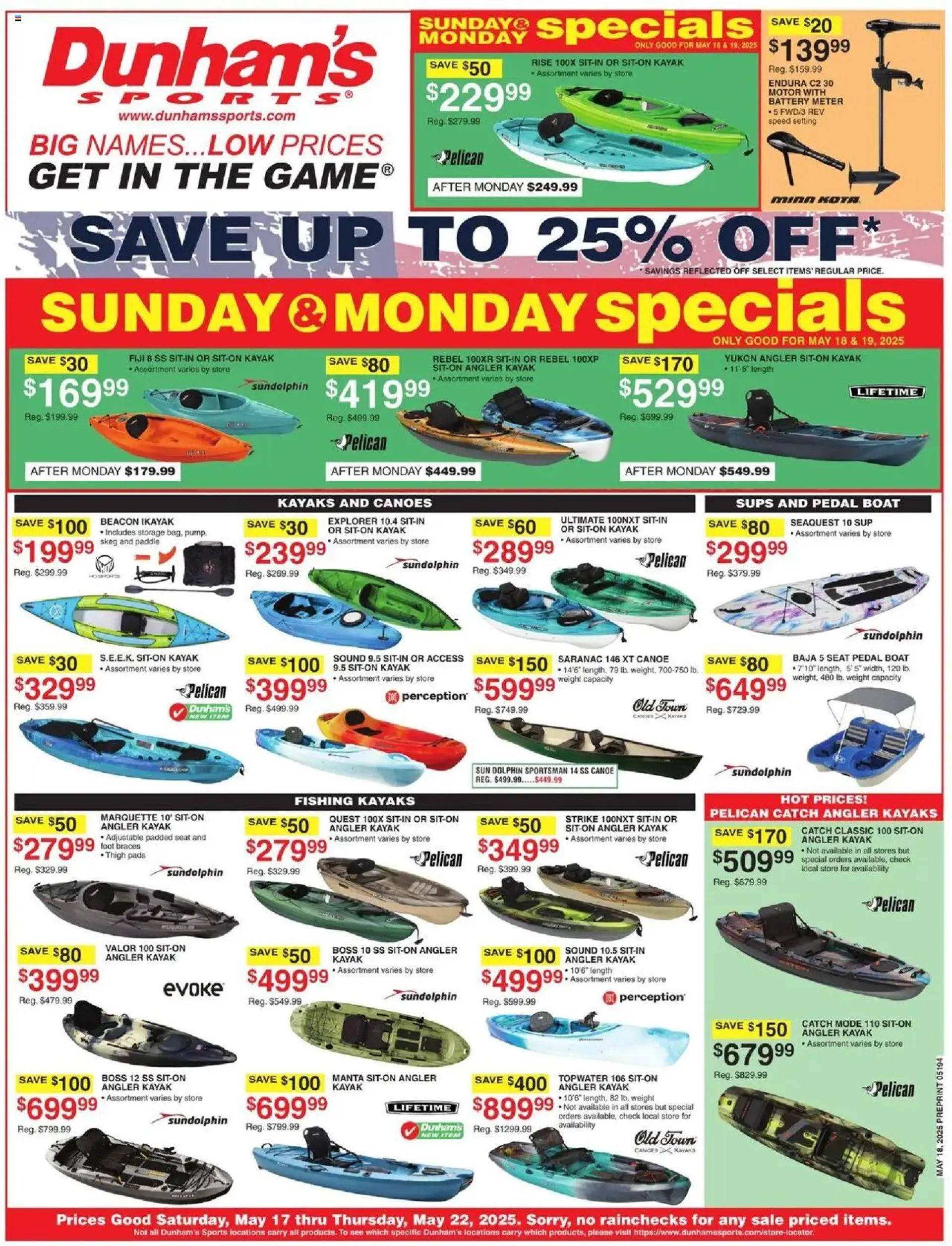 Dunhams Sports Weekly Ad - 1