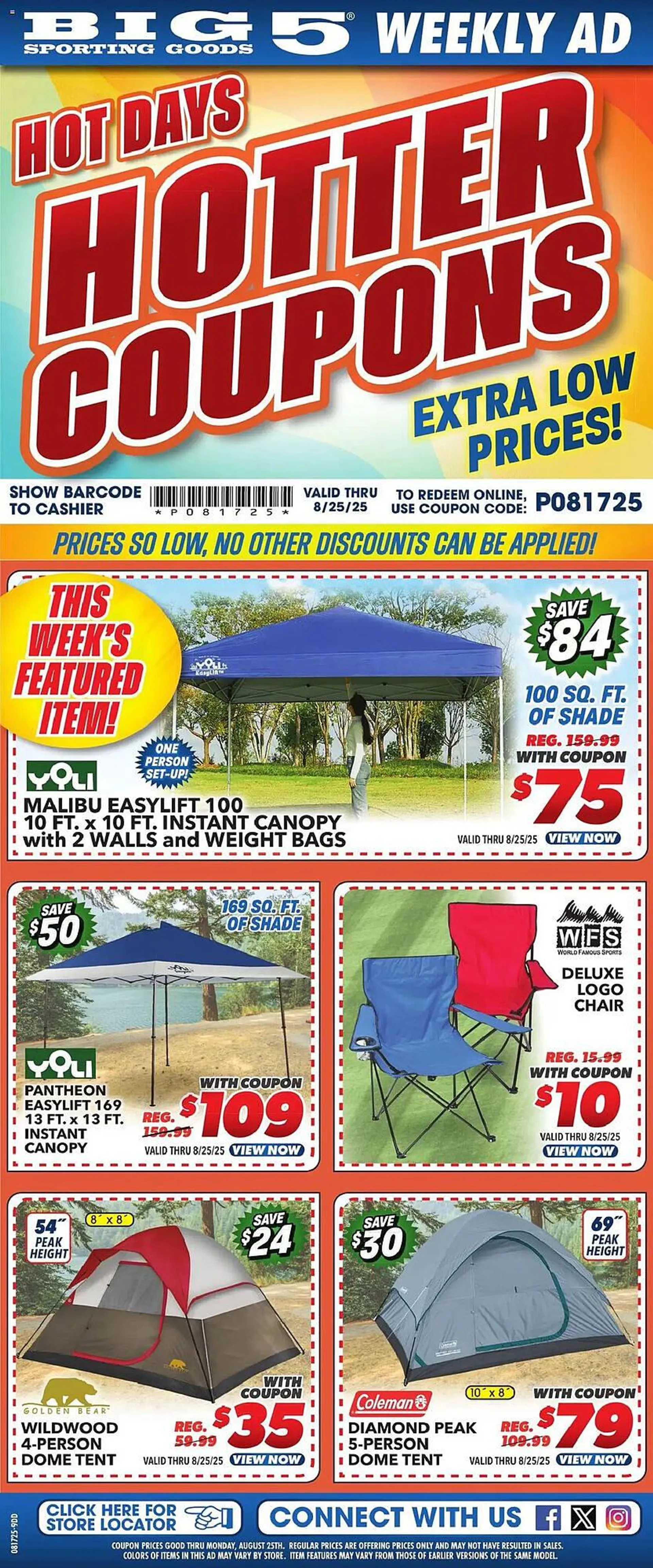 Weekly ad Big 5 Weekly Ad from August 17 to August 25 2025 - Page 1