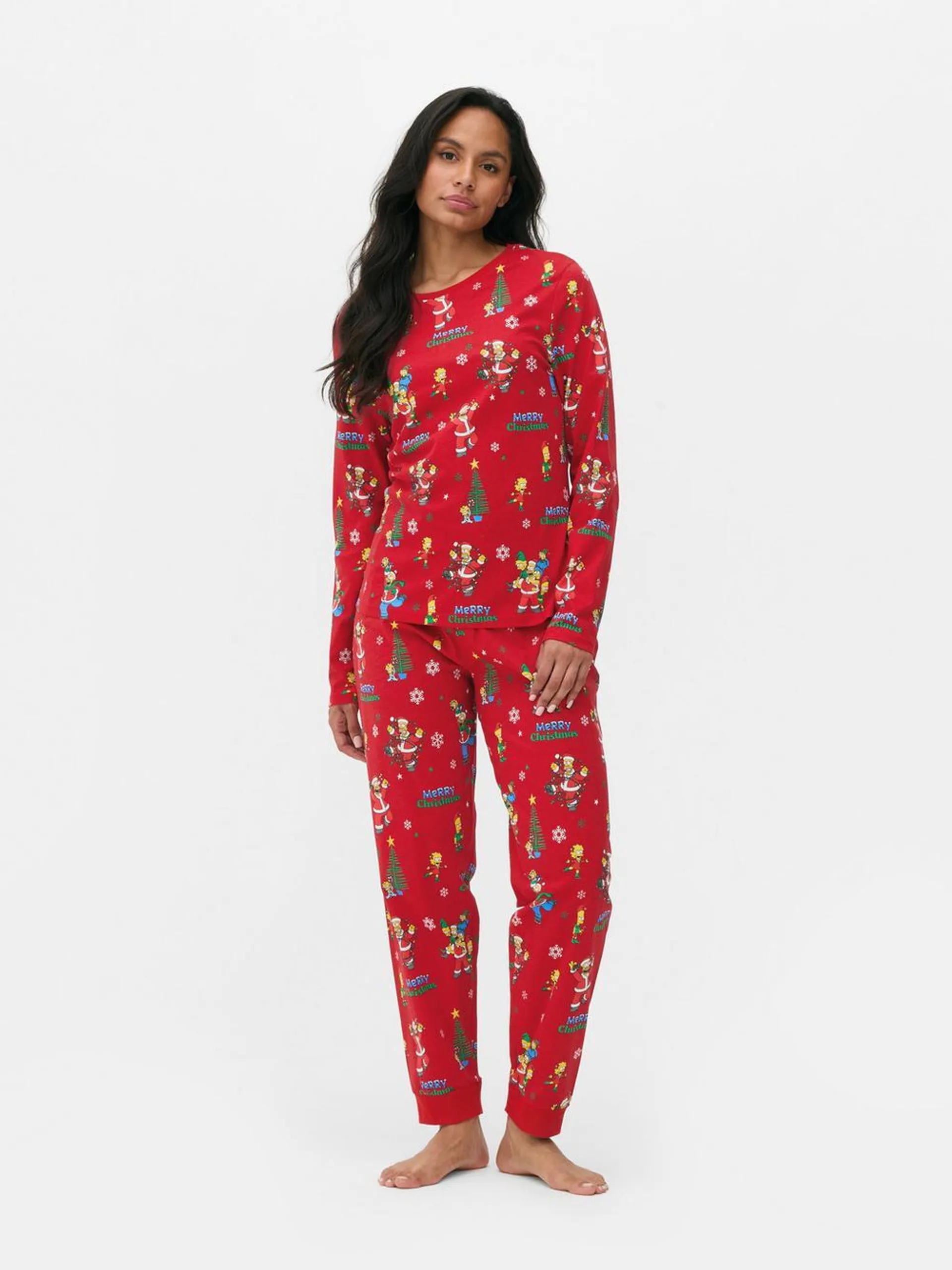 Women's The Simpsons Christmas Family Pajamas