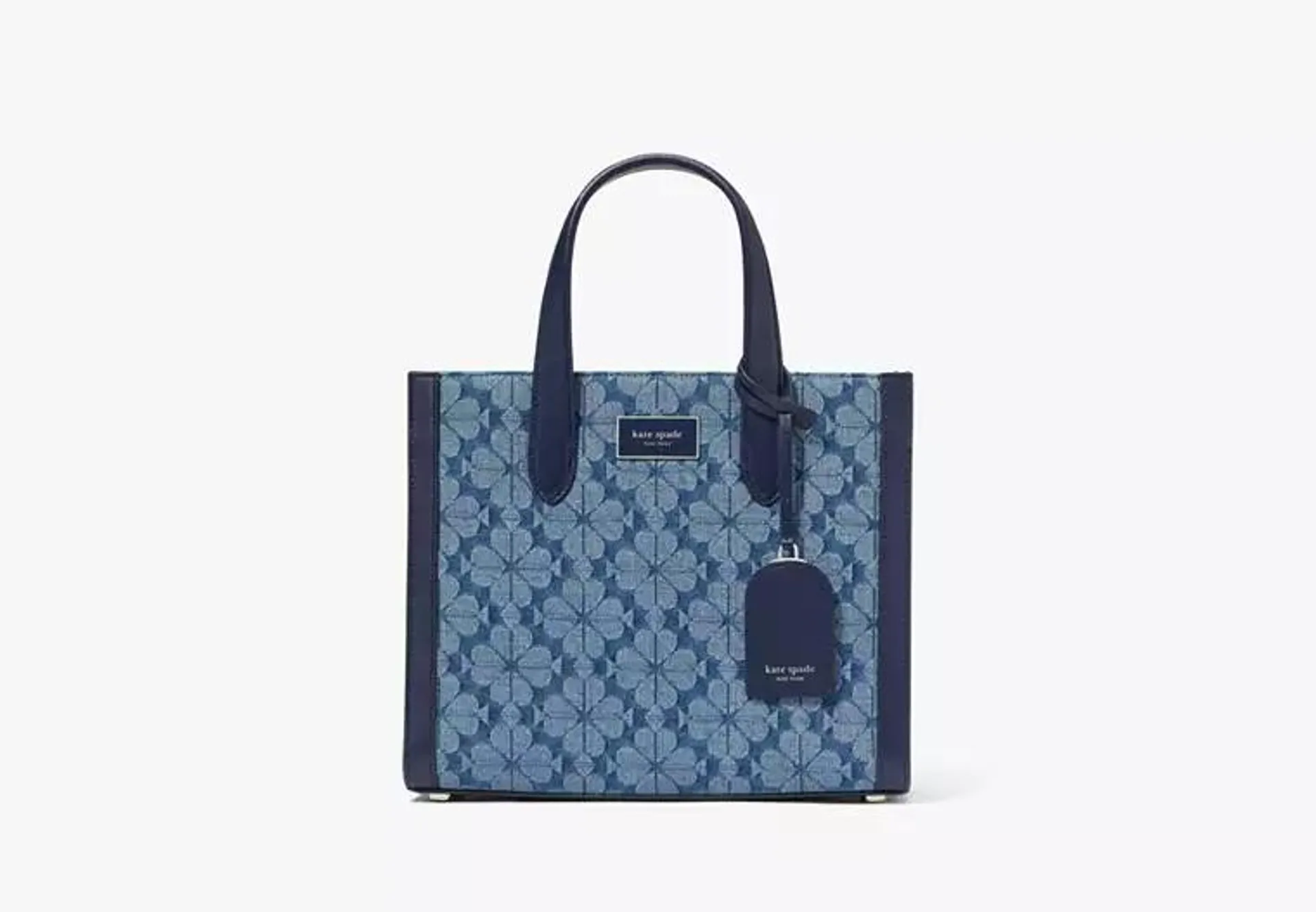 Spade Flower Jacquard Denim Manhattan Small Tote