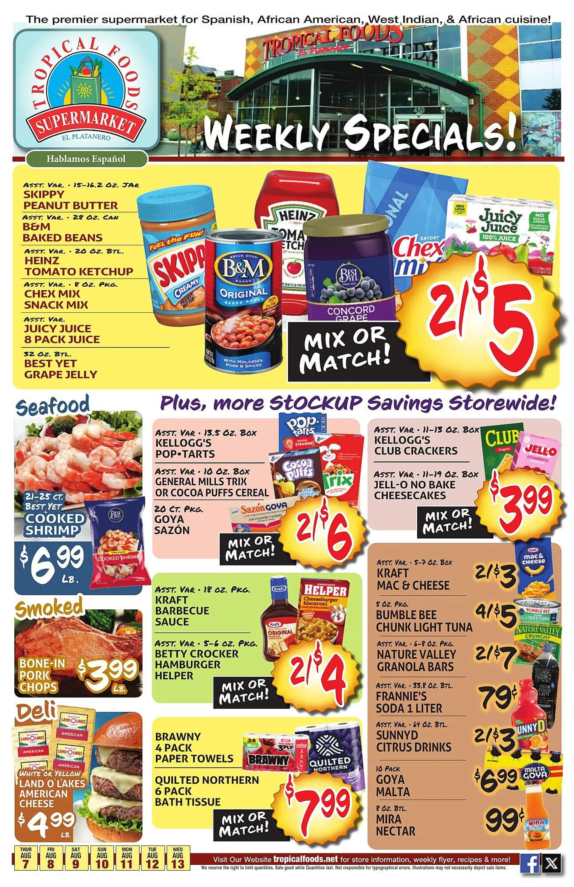 Tropical Foods Supermarket Weekly Ad - 1