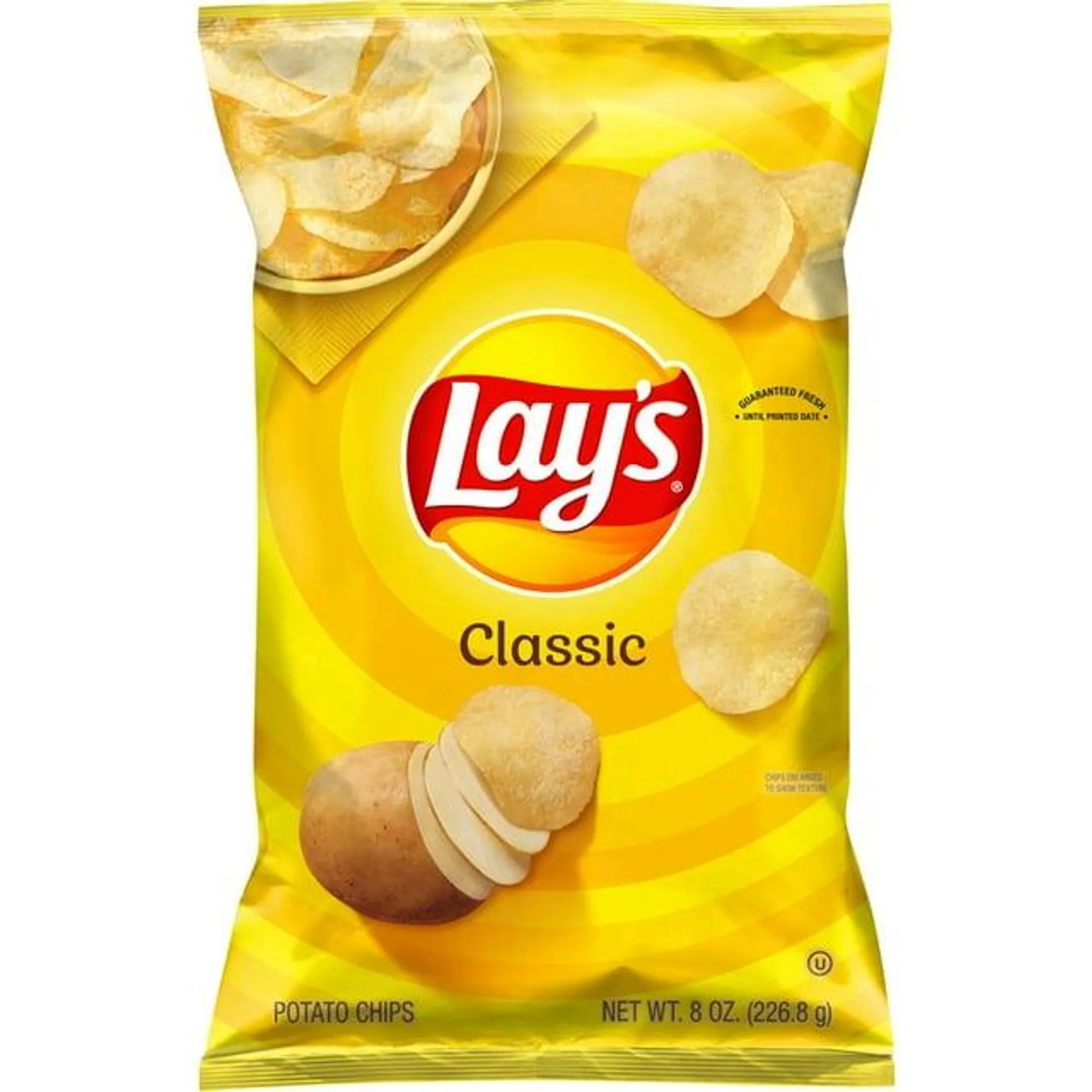 Lay's Classic Potato Chips, 8 oz Bag