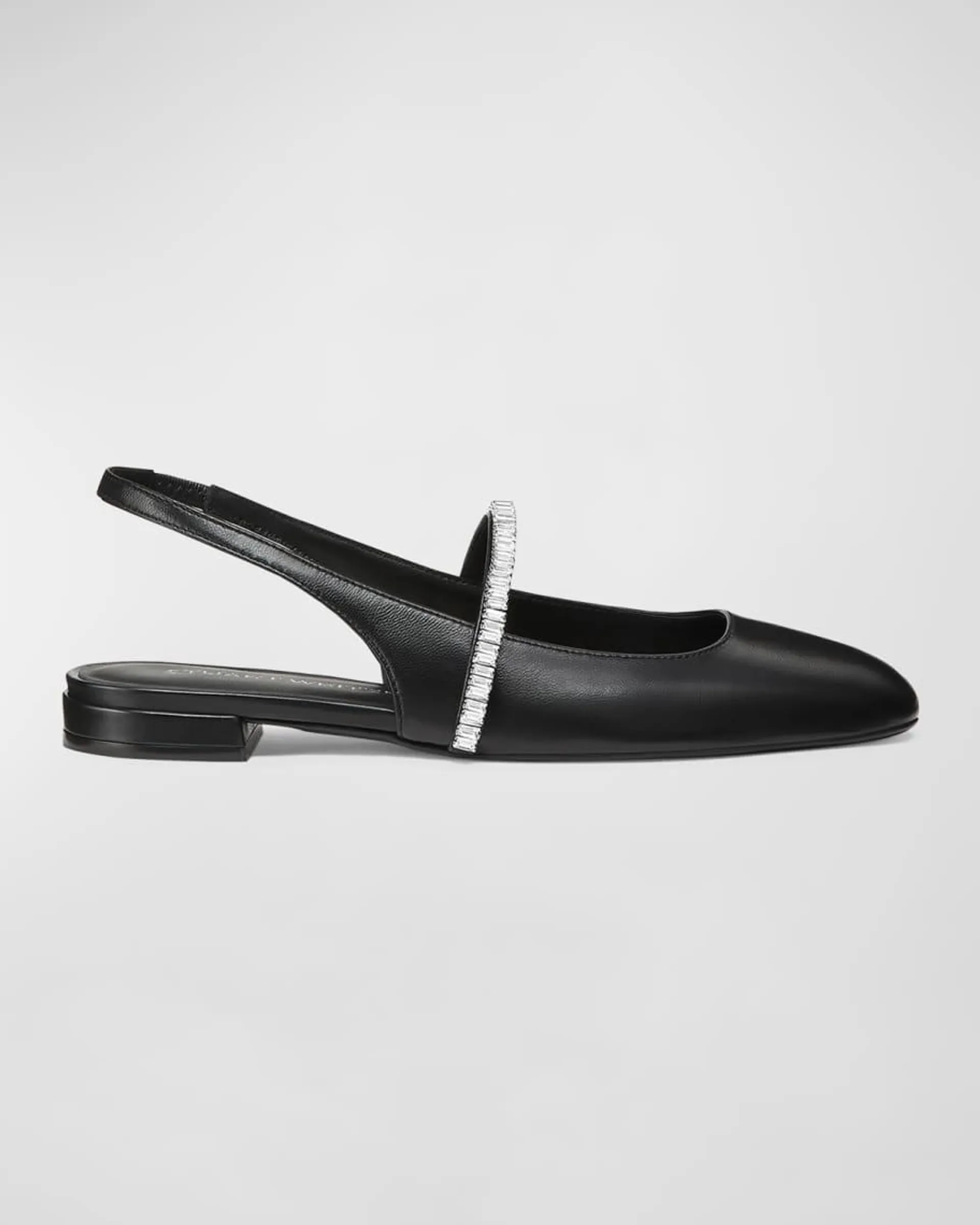 Stefanie Leather Slingback Ballerina Flats