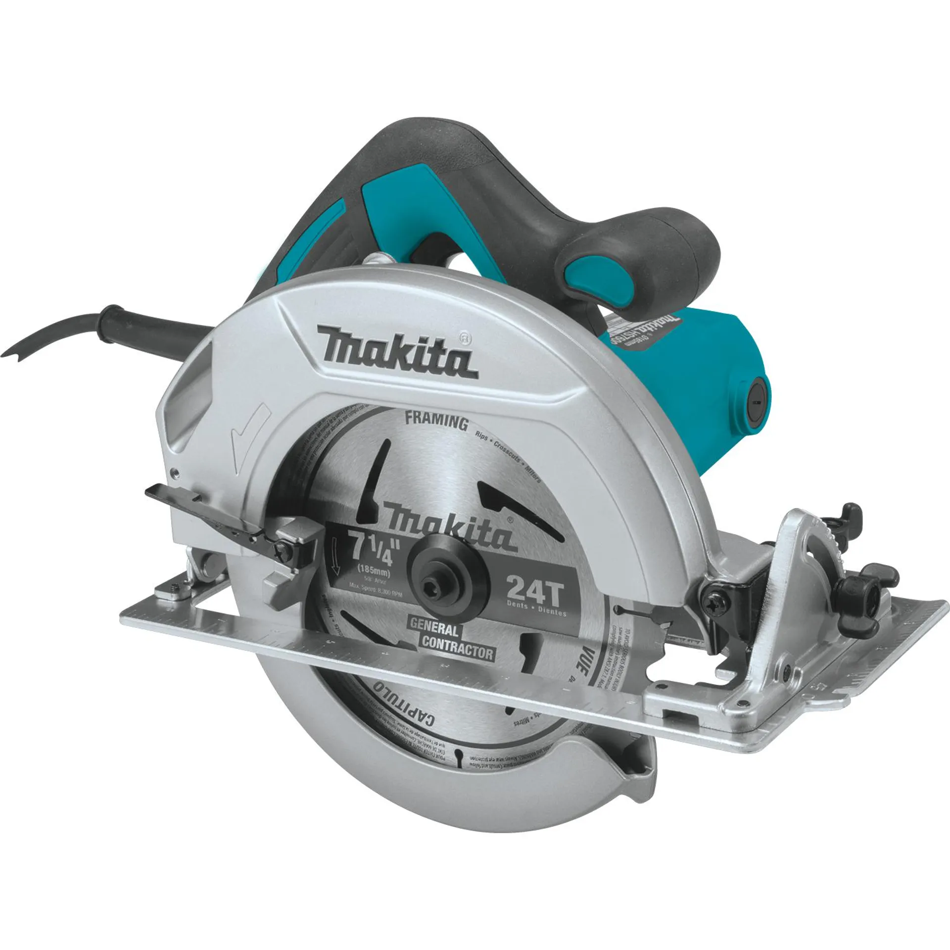 HS7600 Circular Saw, 10.5 A, 7-1/4 in Dia Blade, 5/8 in Arbor, 0 to 45 deg Bevel