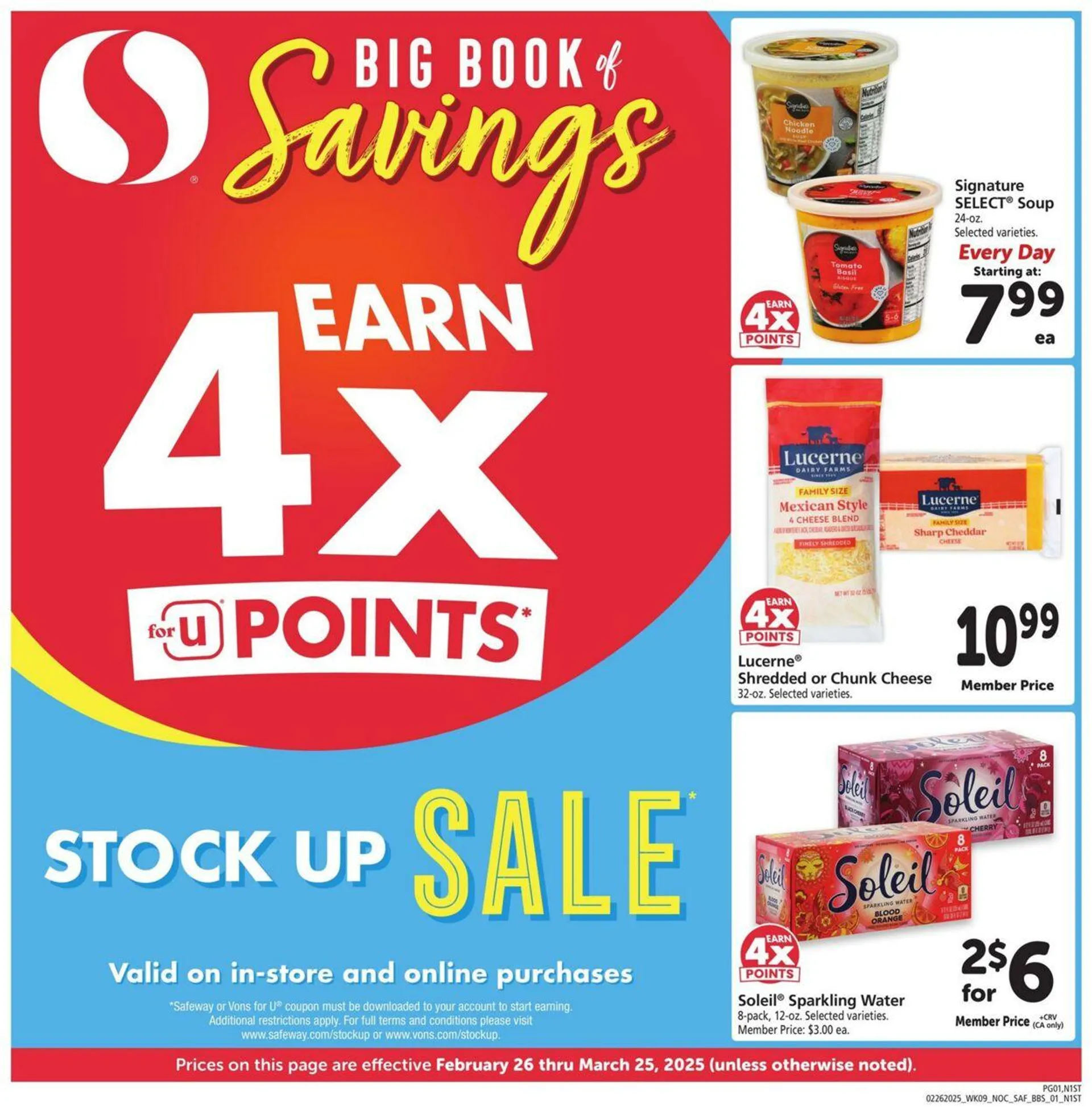 Catálogo de Safeway Current weekly ad 26 de febrero al 25 de marzo 2025 - Página 1