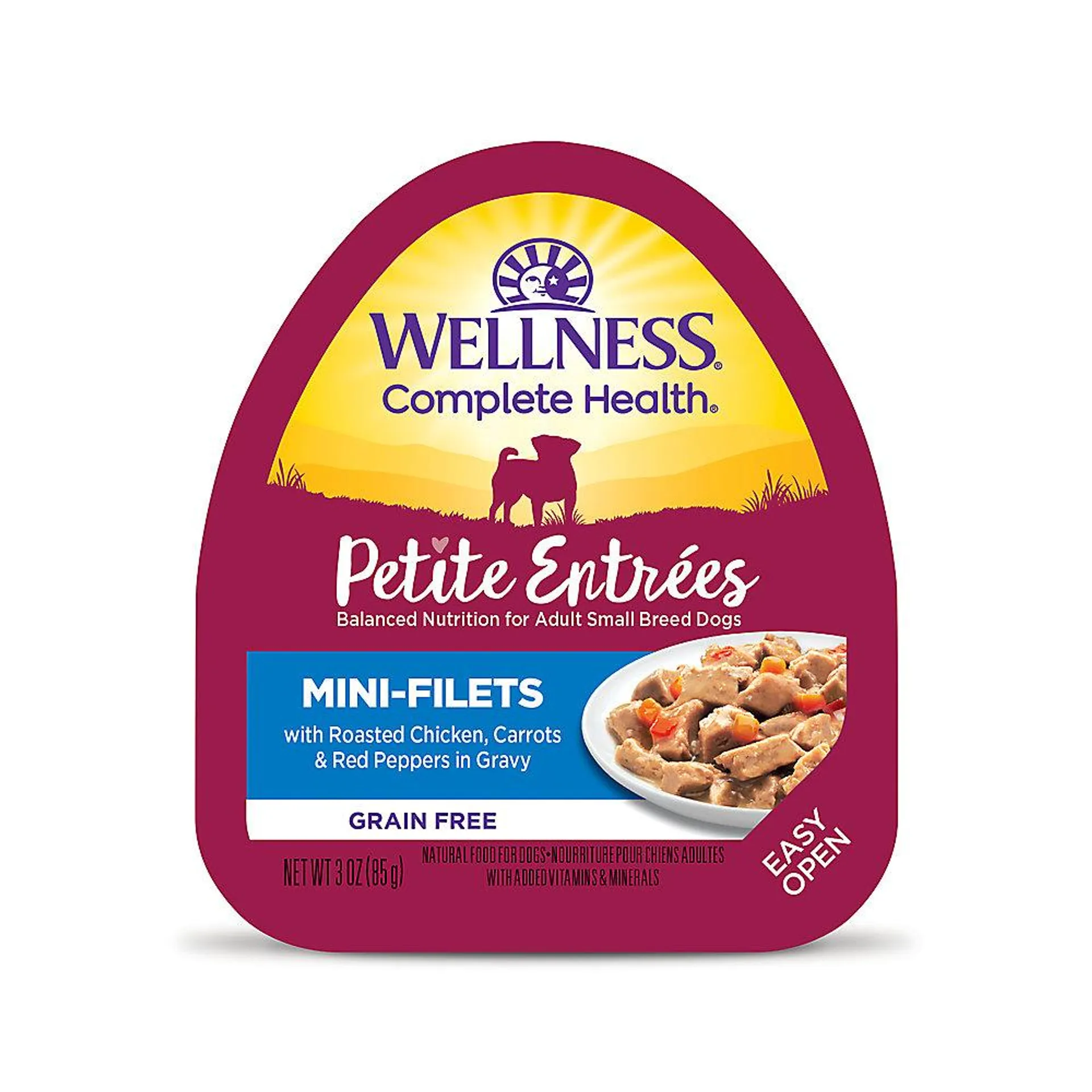 Wellness® Petite Entrees Small Breed All Life Stage Wet Dog Food - Natural, Grain Free, Mini-Filets