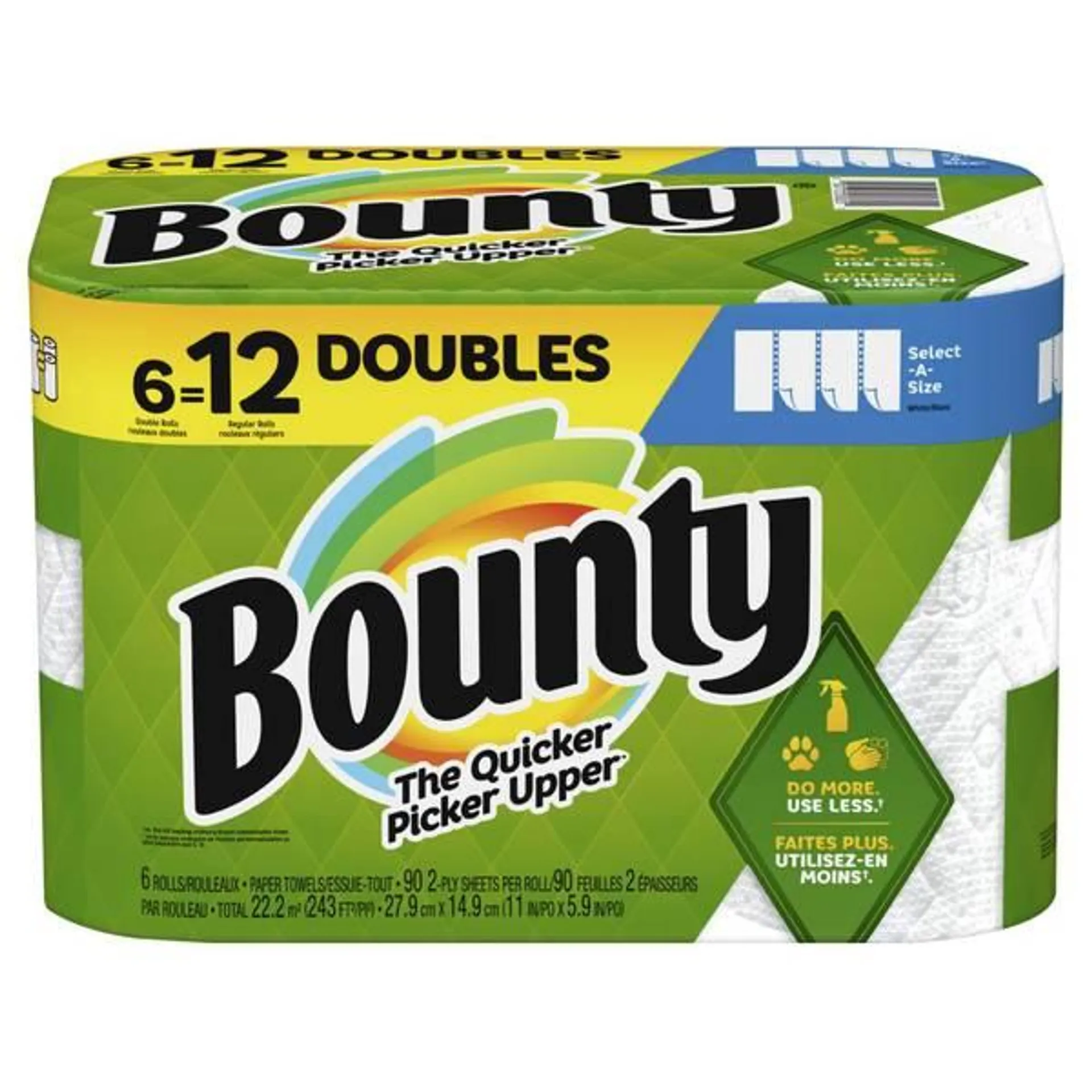 6 Double Rolls Select-A-Size Paper Towels