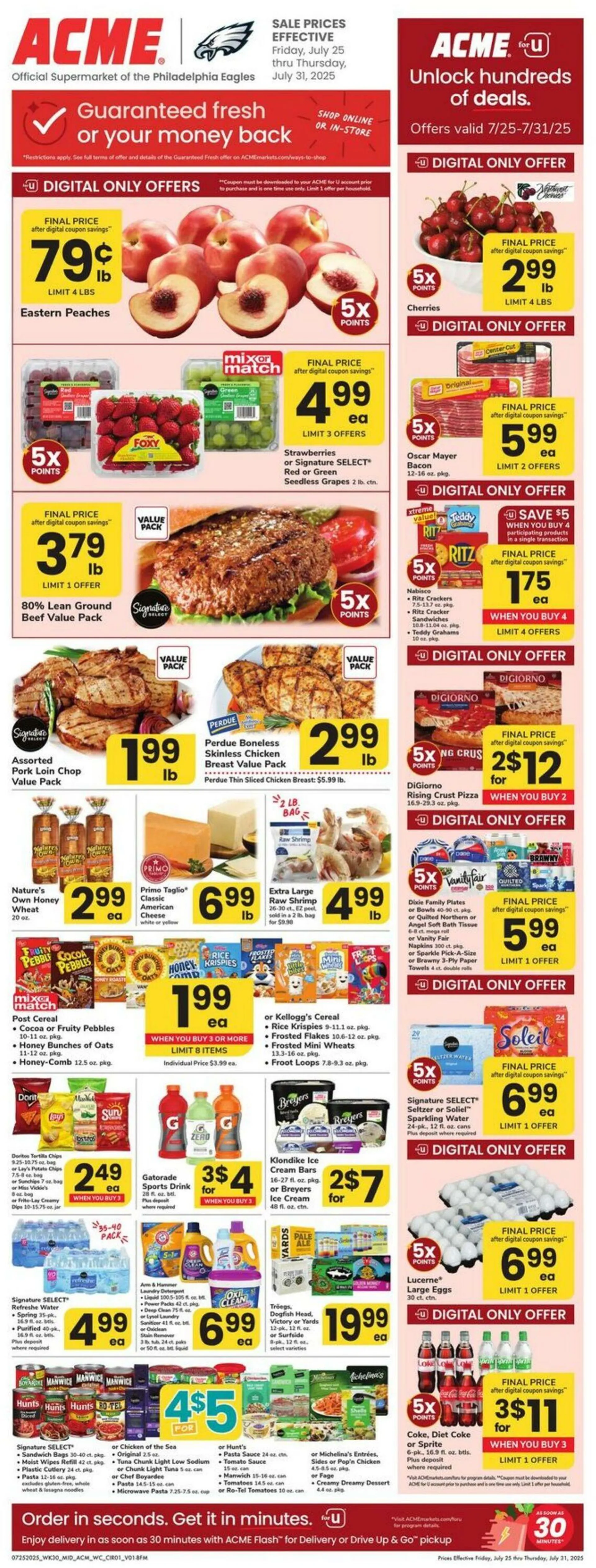 Weekly ad Acme Current weekly ad from July 25 to July 31 2025 - Page 1