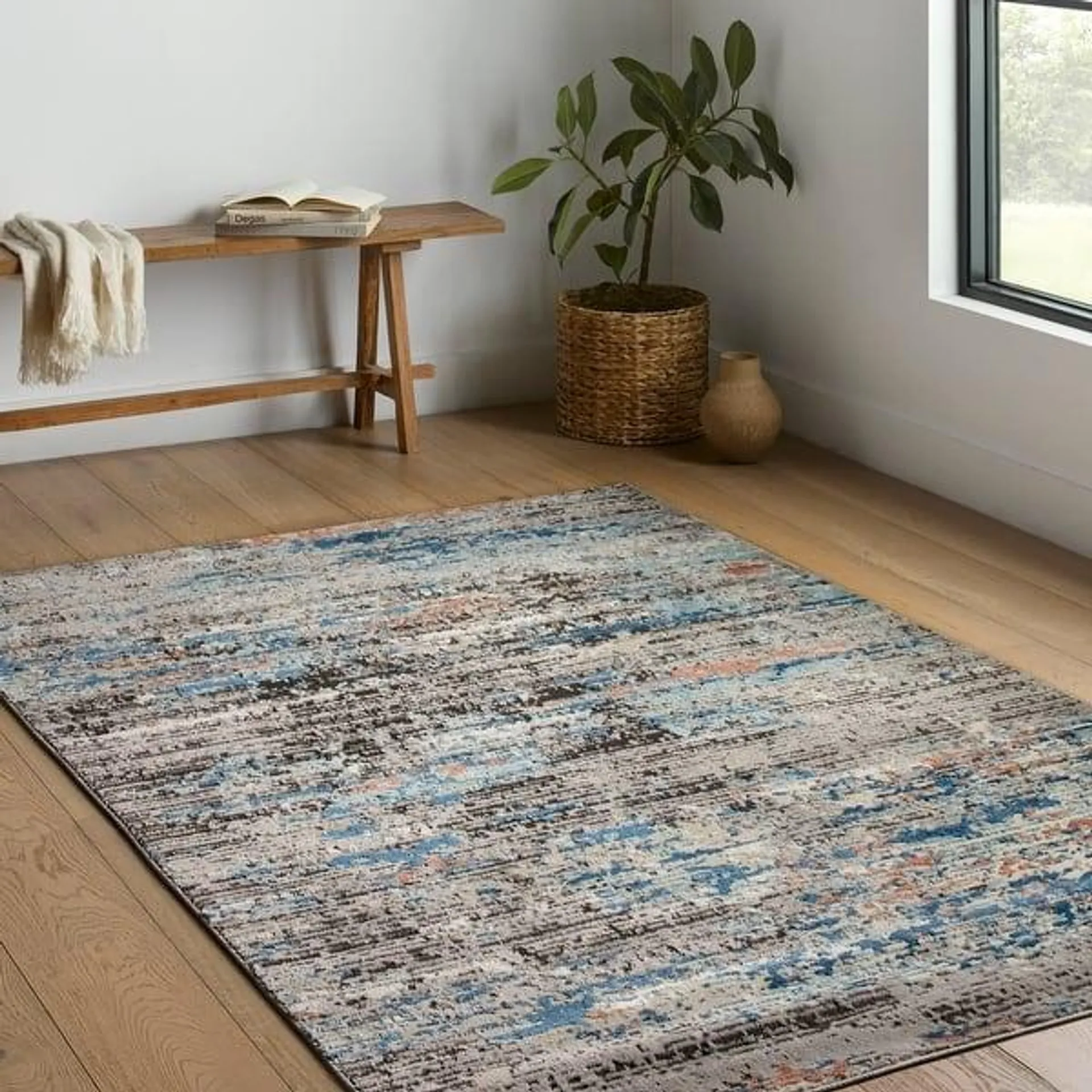 Alexander Home Orleans Abstract Modern Area Rug