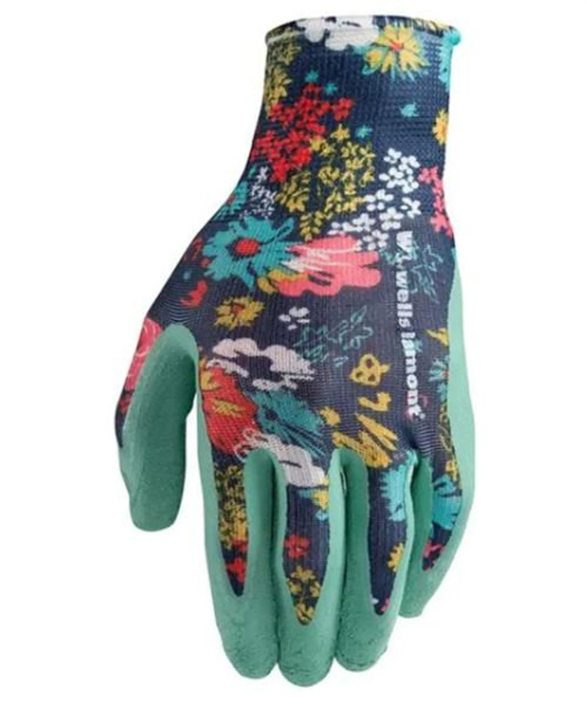 Wells Lamont Women's Latex Coated Floral Gloves- 2pk