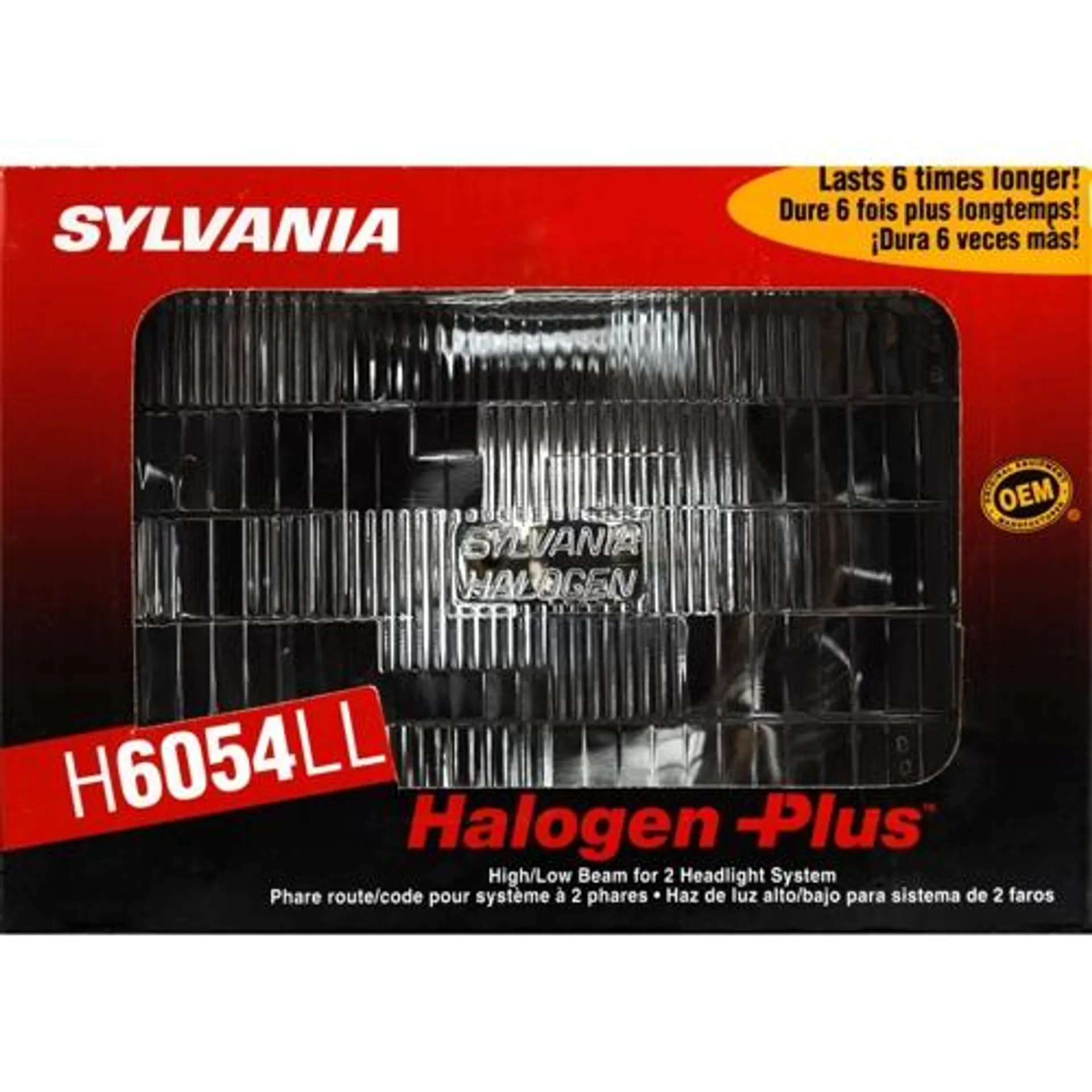 Sylvania H6054 Long Life Halogen Sealed Beam Headlight