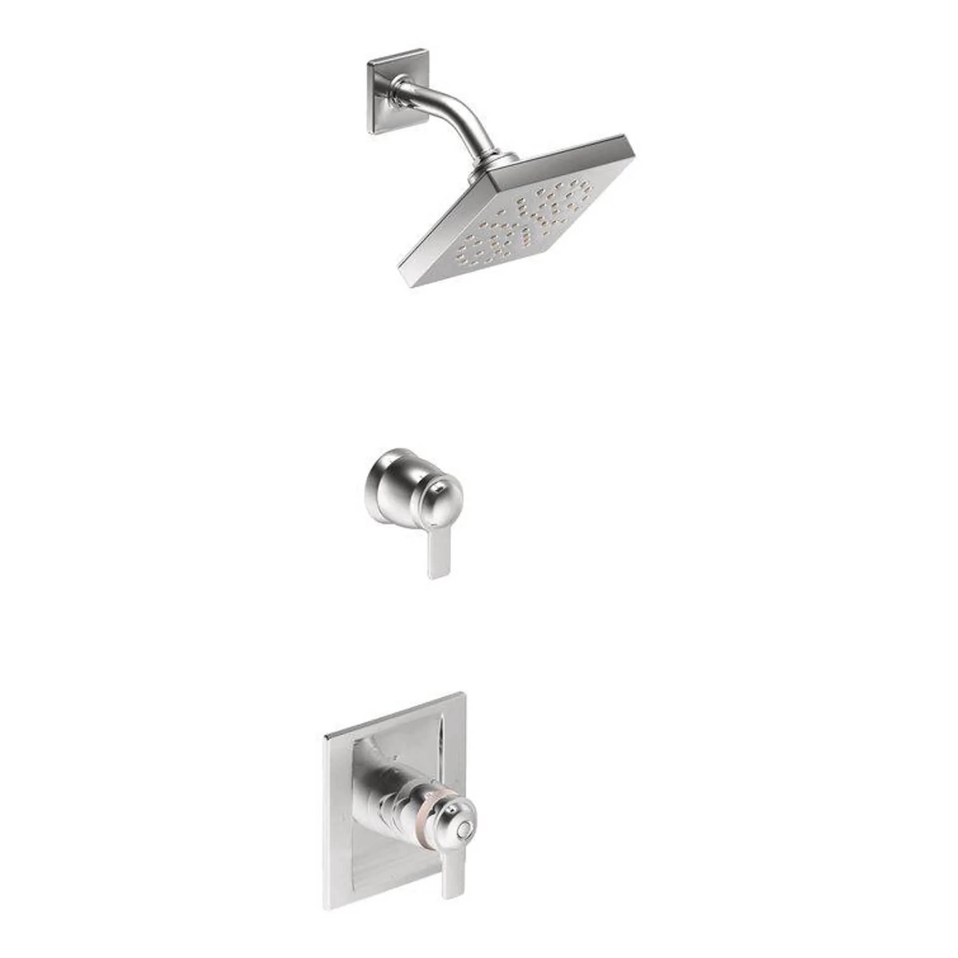 90 Degree Exact Temp Shower Faucet Trim with Lever Handle