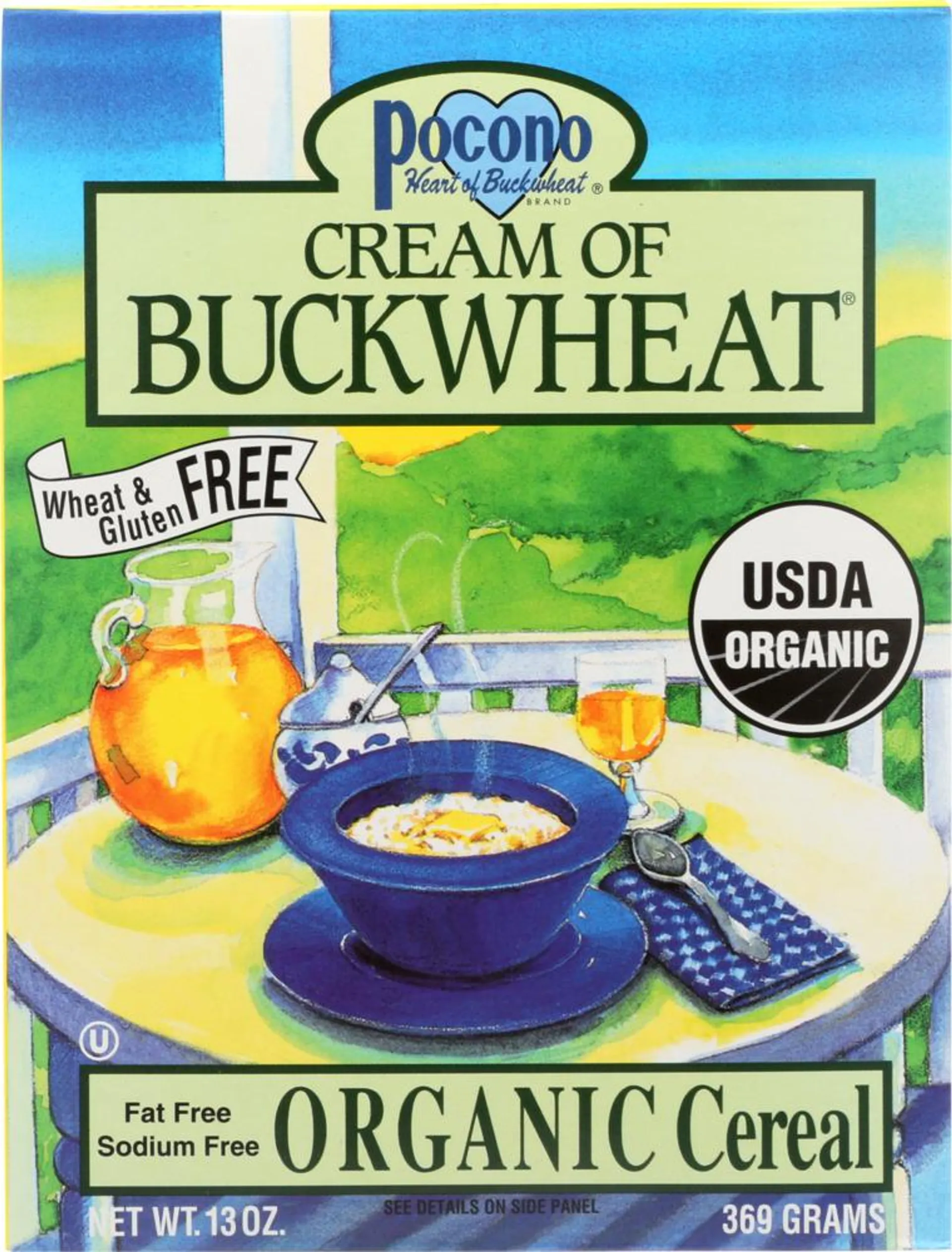 Pocono Cereal Cream of Bckwht Org 13z