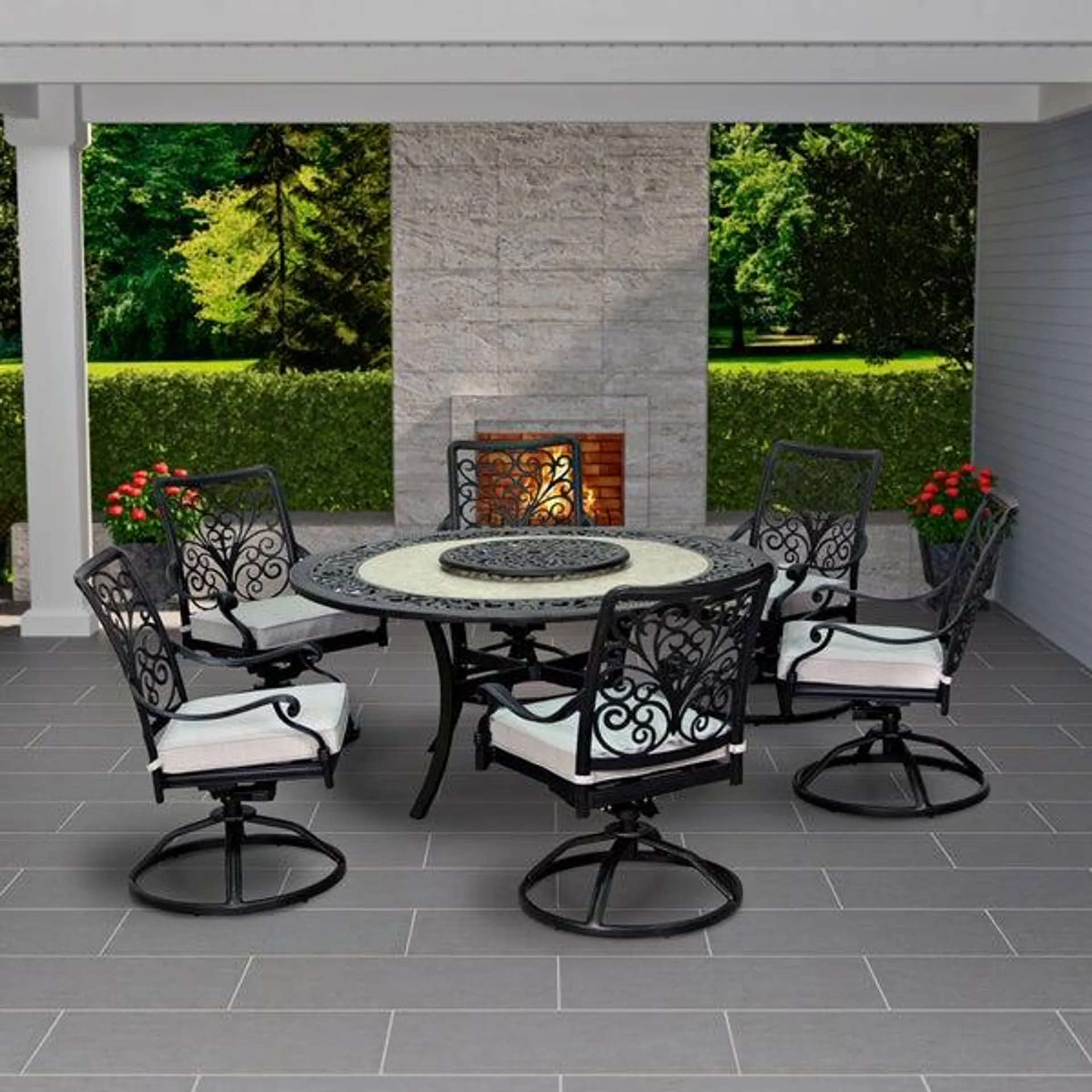 Harbor Home San Domenico 7-piece Outdoor Dining Set