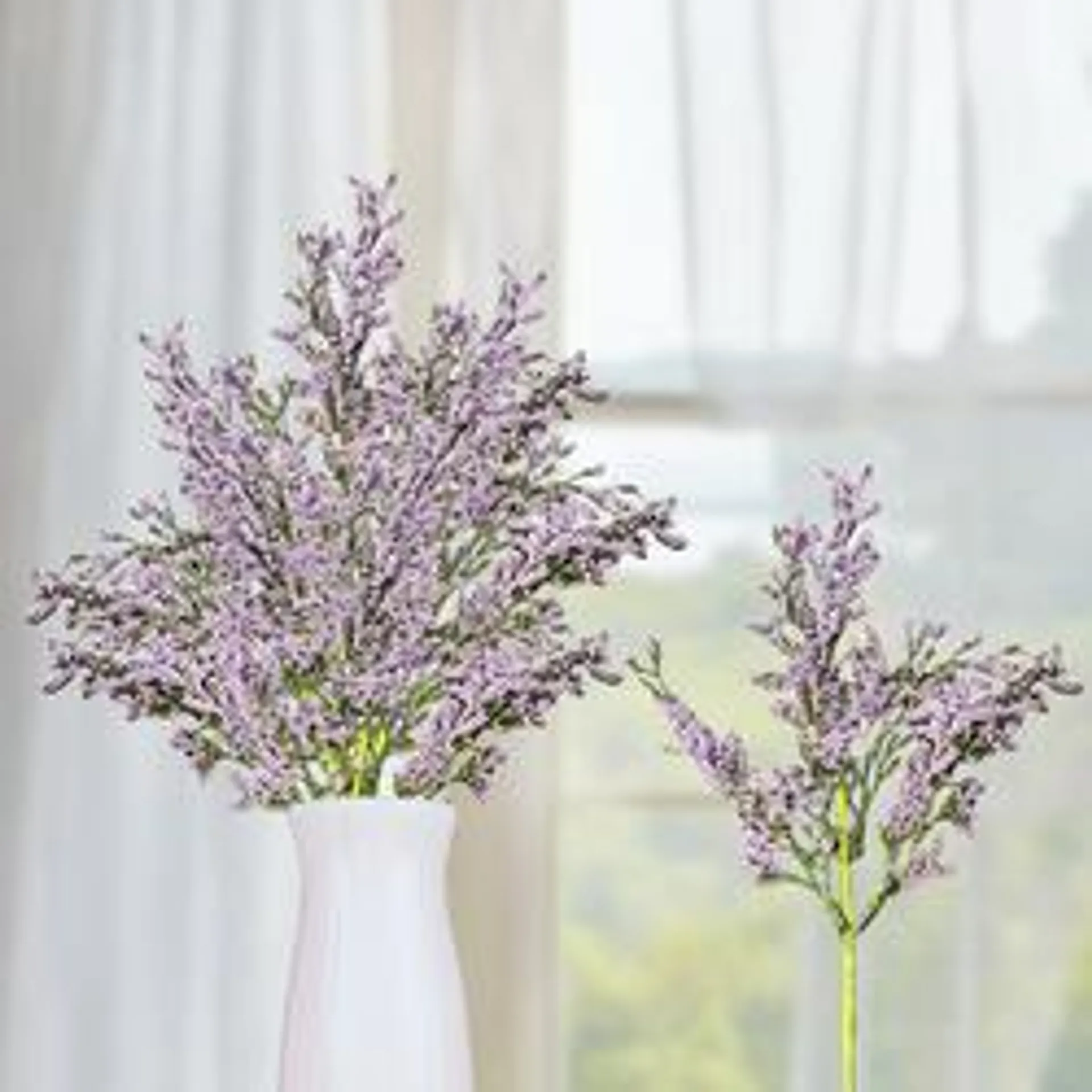 Lavender Artificial Heather Picks (Package of 6 pieces)