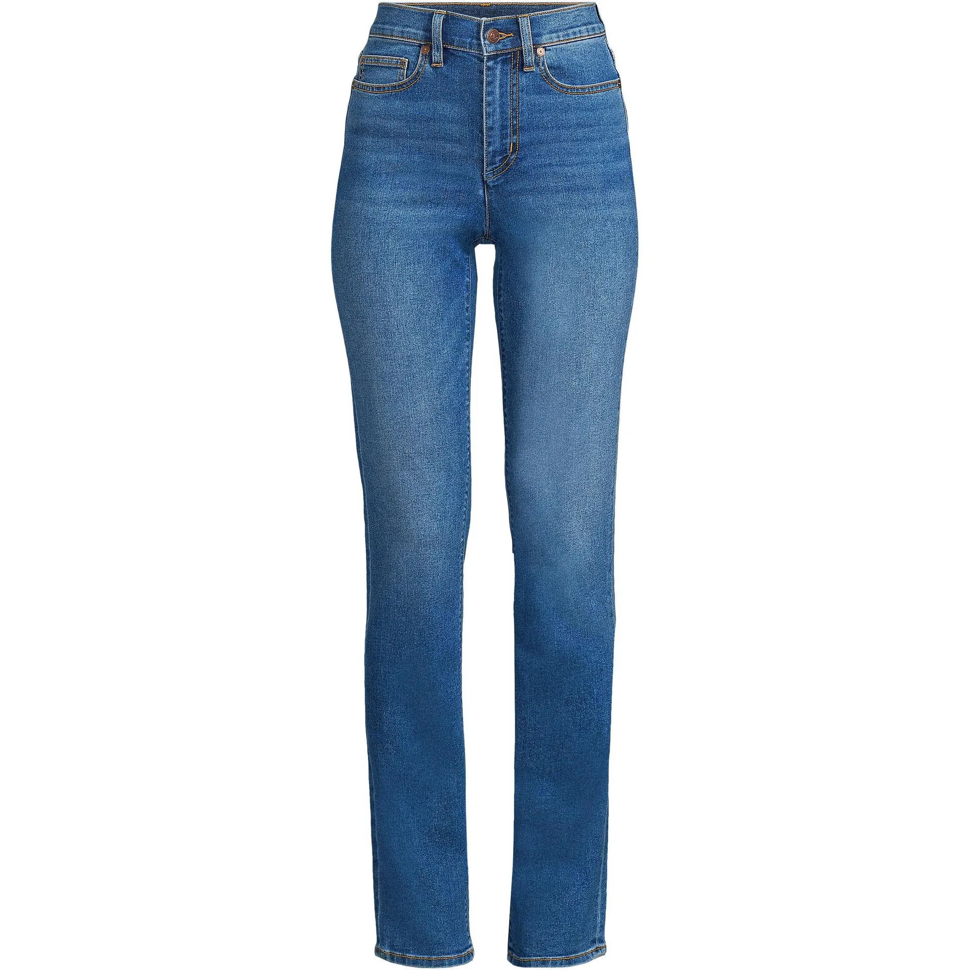 Women's Recover High Rise Straight Leg Blue Jeans