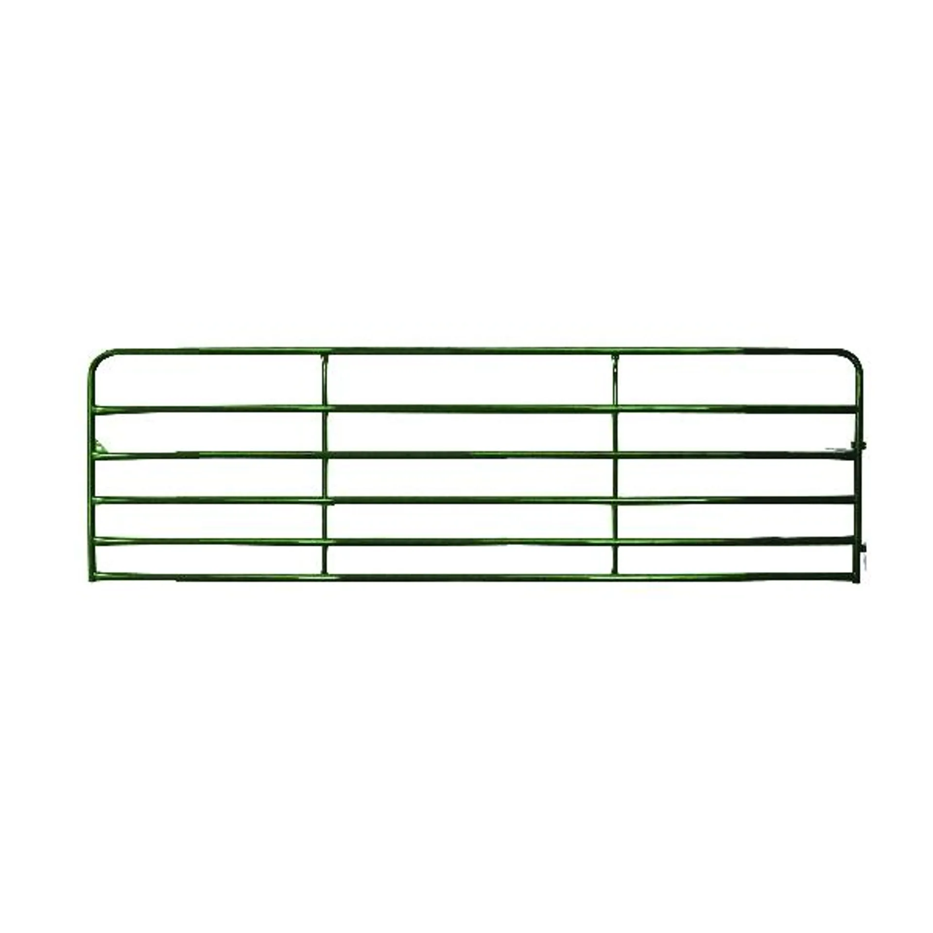 RG16GN Economy Gate, 16 ft W Gate, 50-1/2 in H Gate, 20 ga Frame Tube/Channel, 22 ga Rails, Green