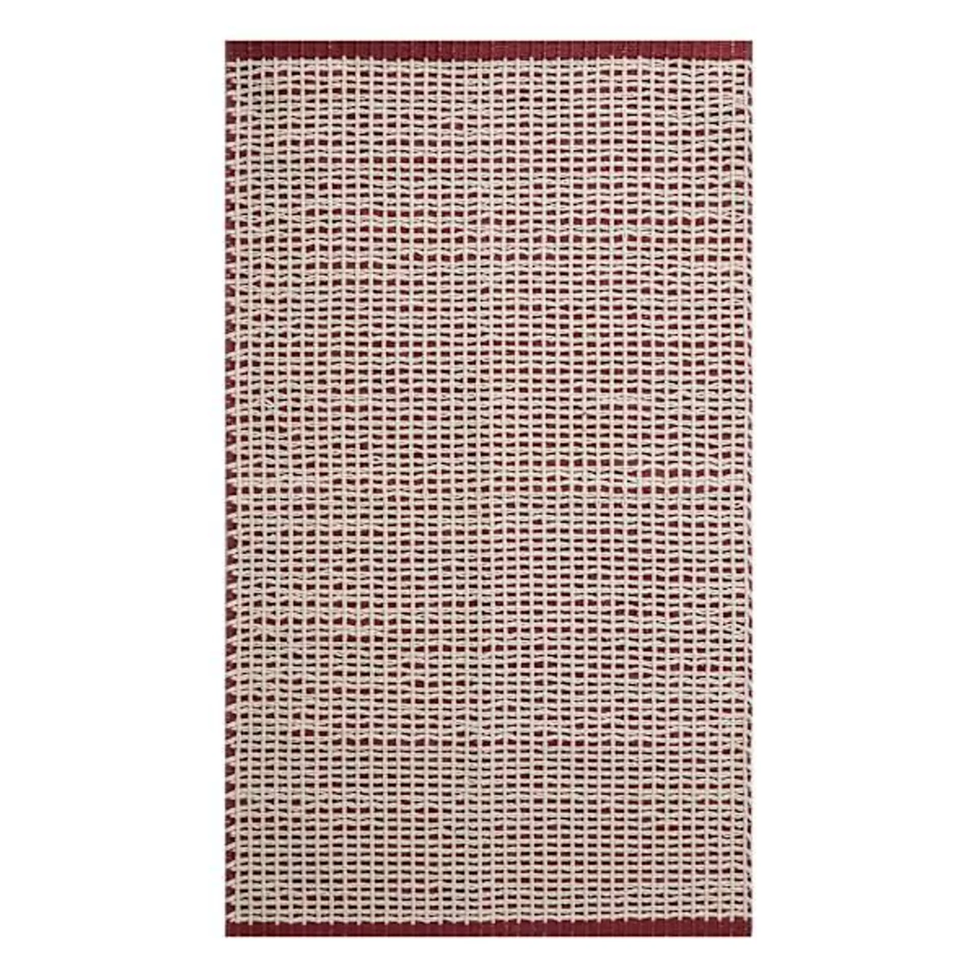 Lowell Red & White Accent Rug, 2x3