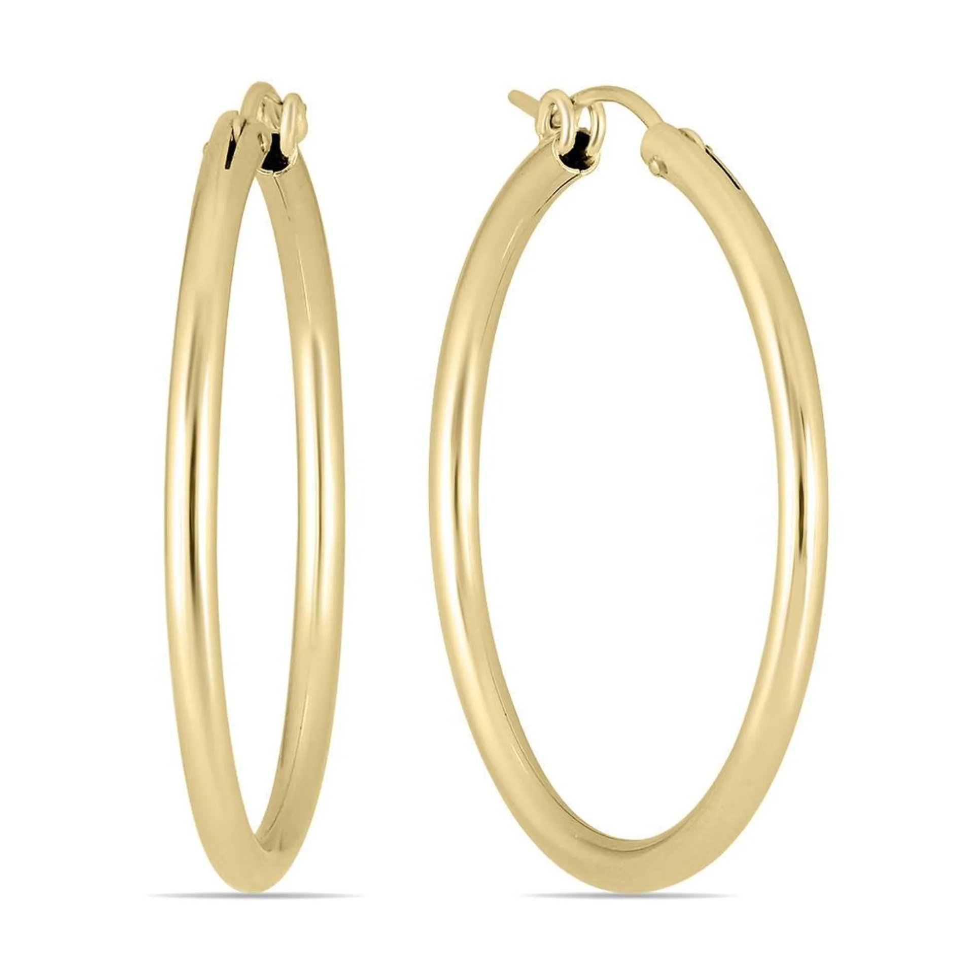 szul.com 14K Yellow Gold Filled Hoop Earrings (34mm)