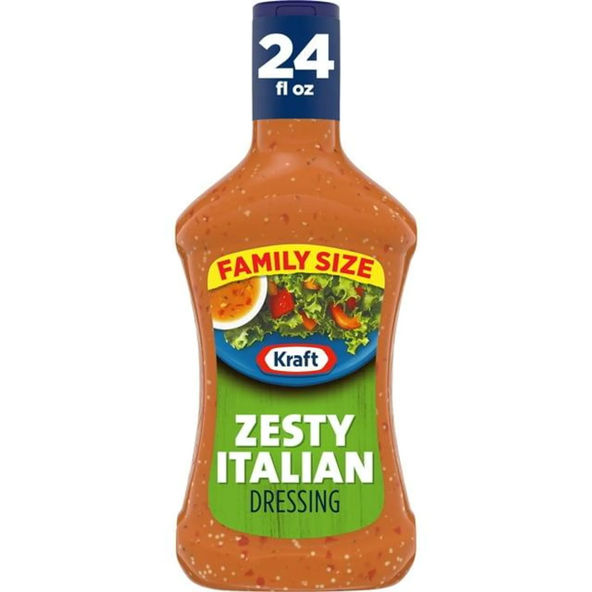 Kraft Zesty Italian Dressing Family Size, 24 fl oz Bottle