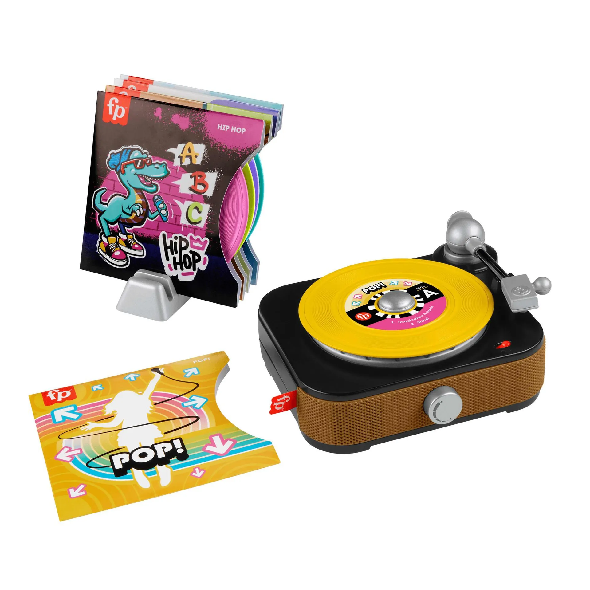 Fisher-Price Rockin’ Record Player Musical Toy For Preschool Pretend Play