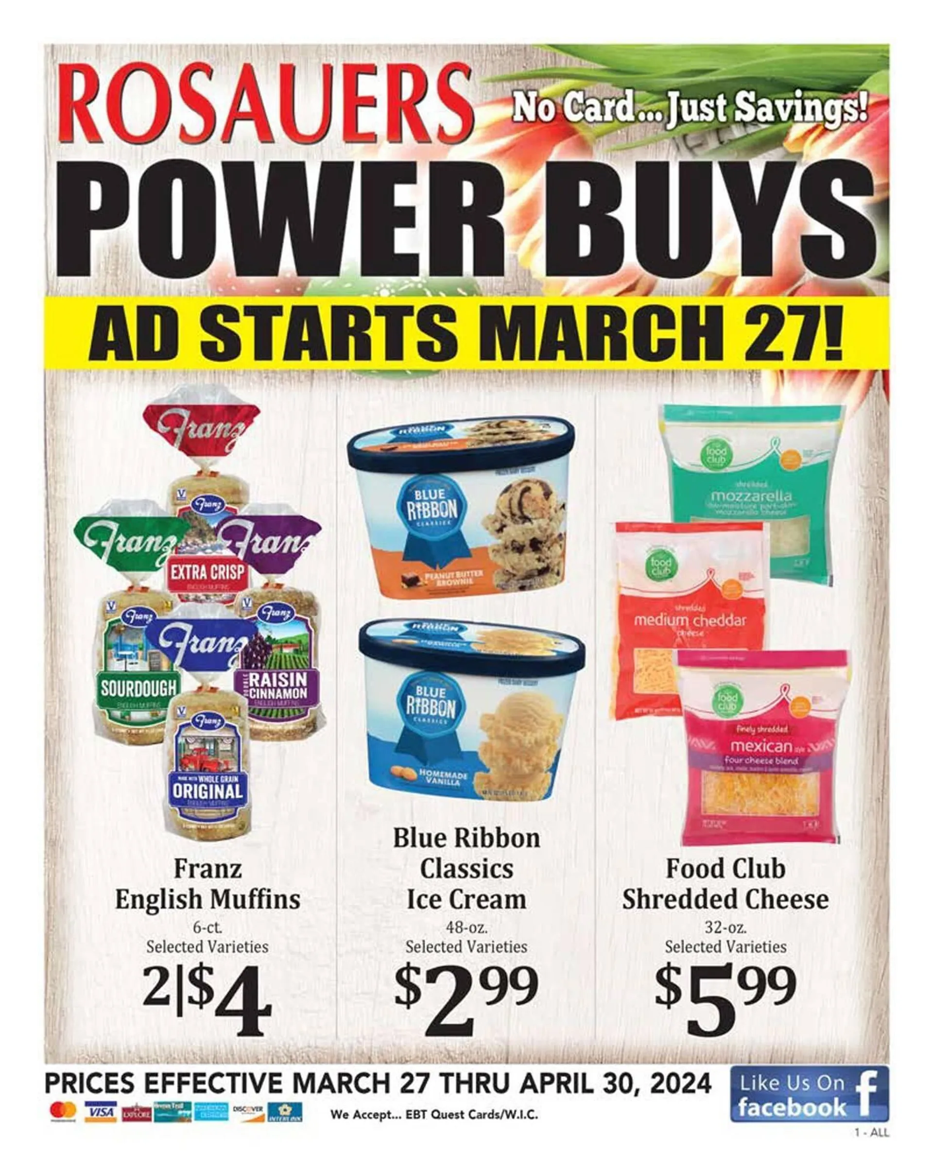 Weekly ad Rosauers Weekly Ad from March 28 to April 30 2024 - Page 1