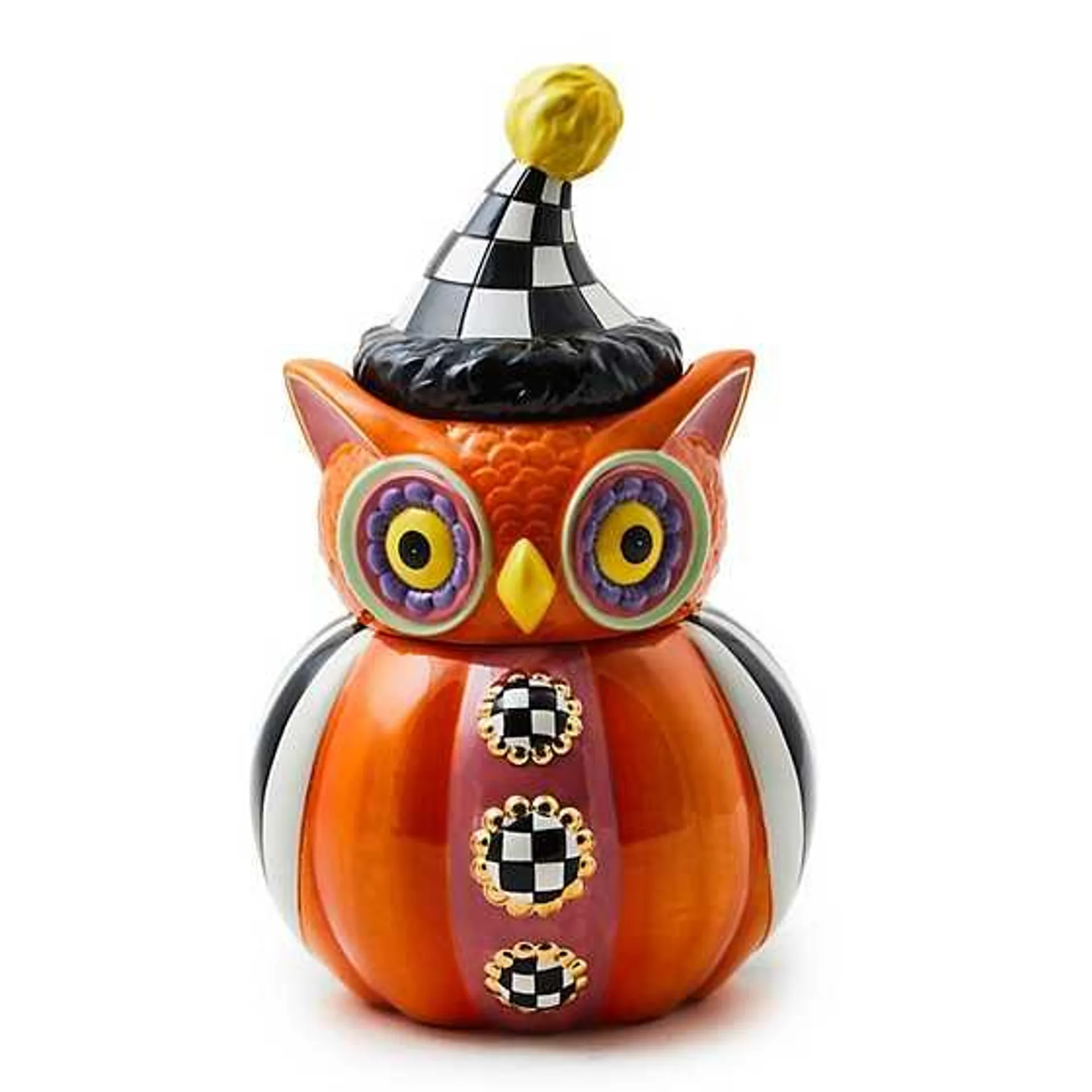 Trick or Treat Owl Stacked Candy Dish