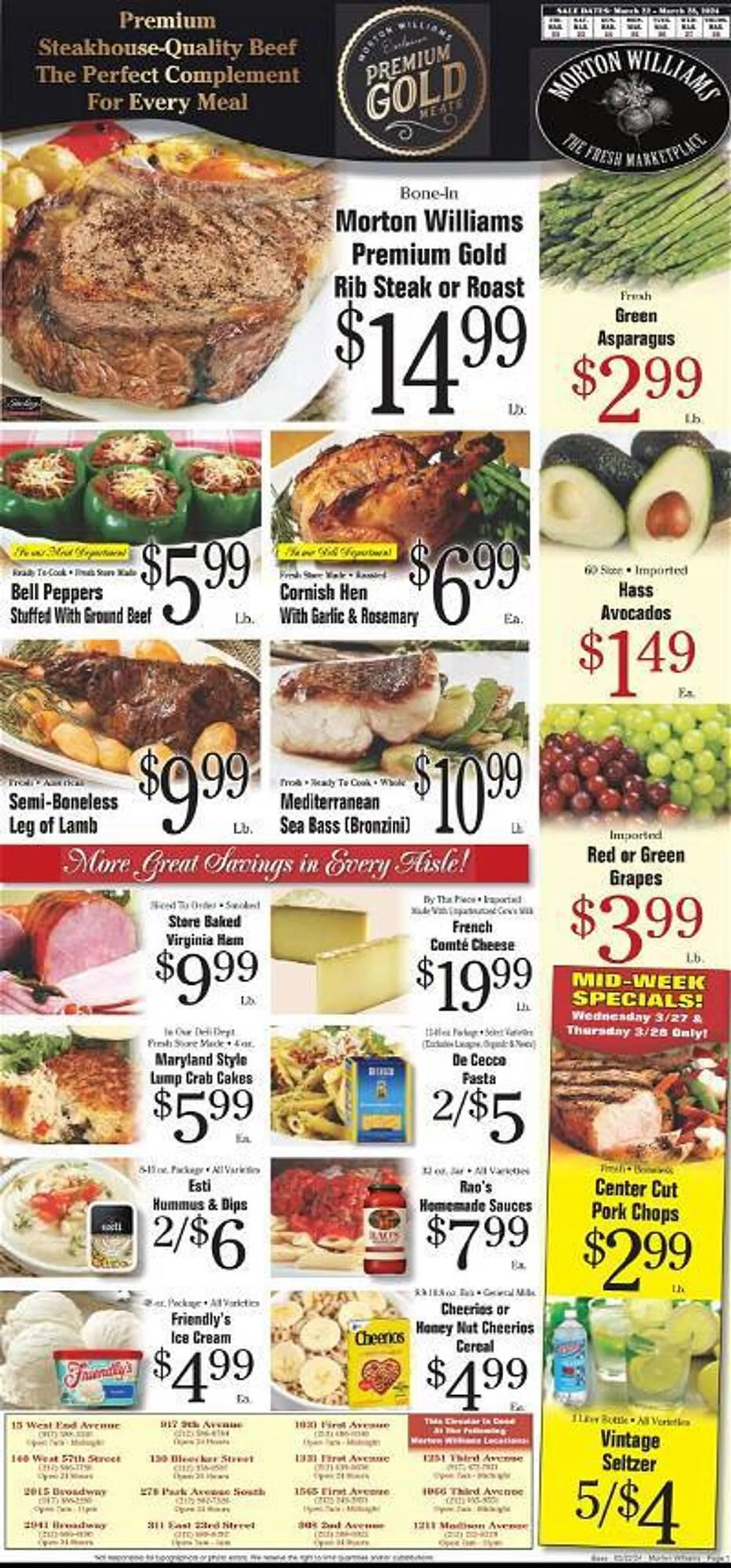 Weekly ad Morton Williams Weekly Ad from March 22 to March 28 2024 - Page 1