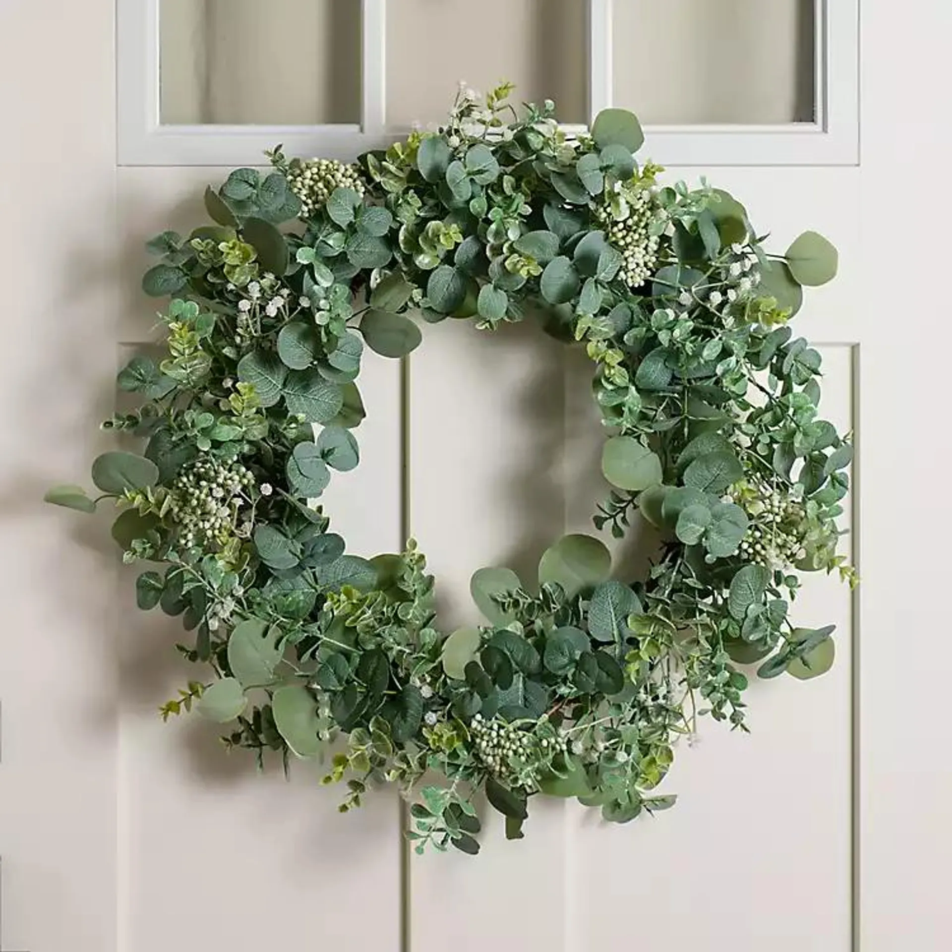 Eucalyptus and White Berry Wreath