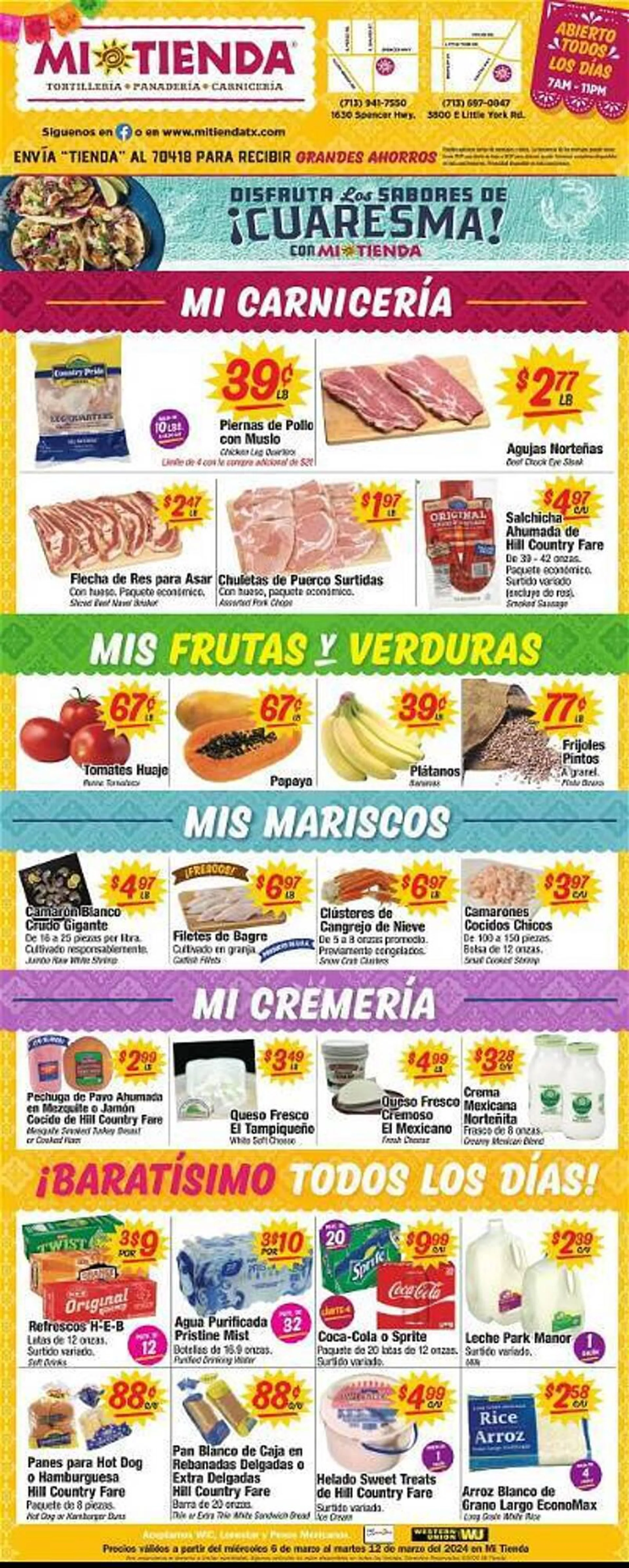 Weekly ad Mi Tienda Weekly Ad from March 6 to March 12 2024 - Page 1