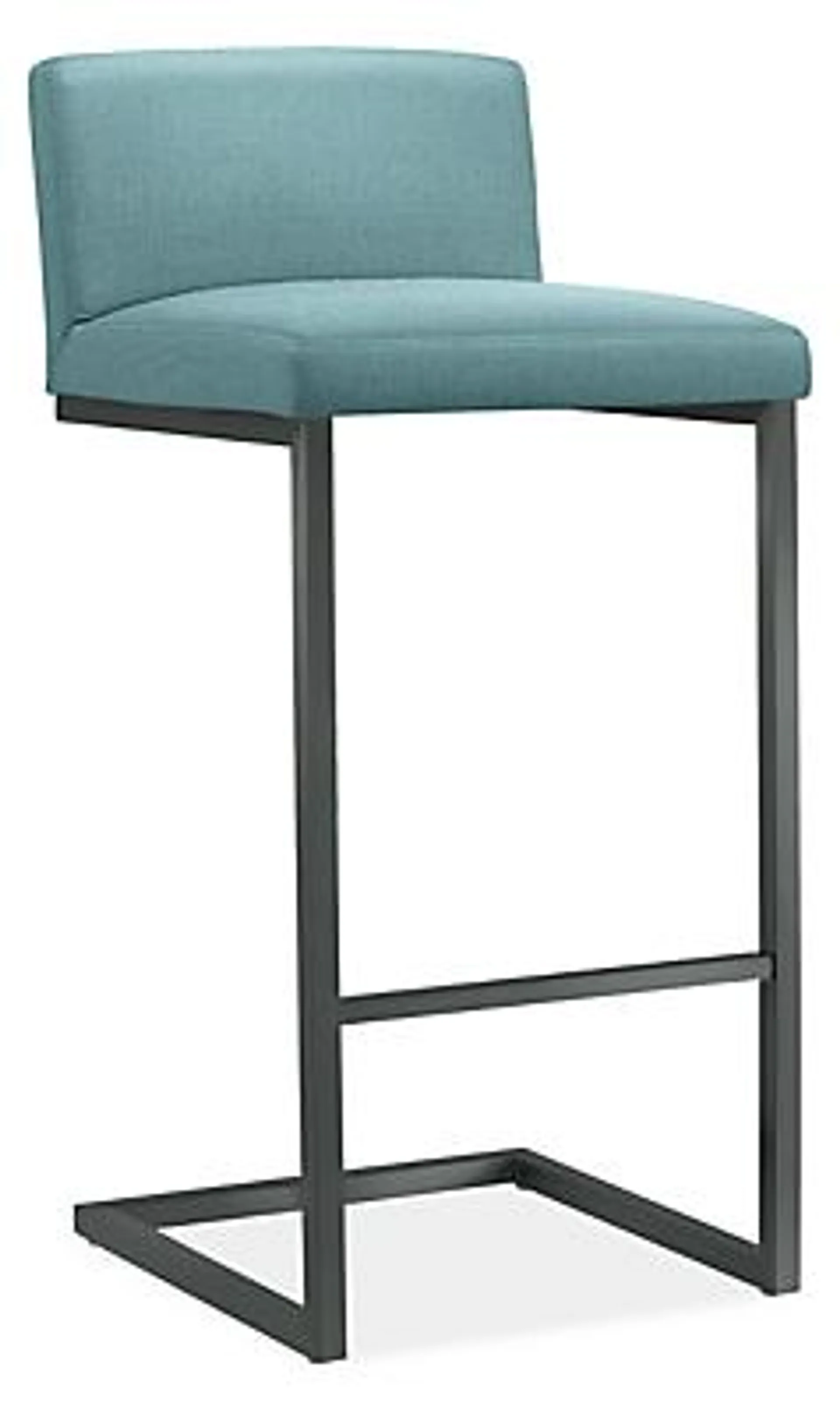 Finn Bar Stool in Corso Spa with Graphite Frame