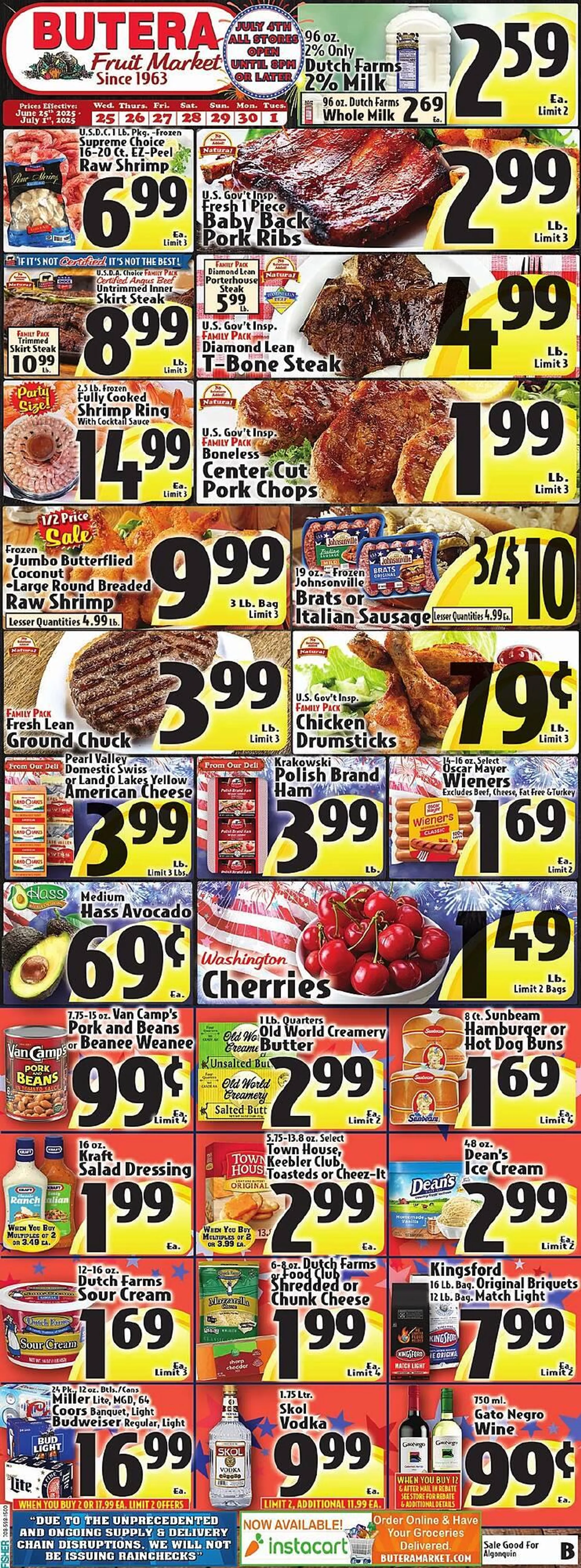 Weekly ad Butera Weekly Ad from June 25 to July 1 2025 - Page 1