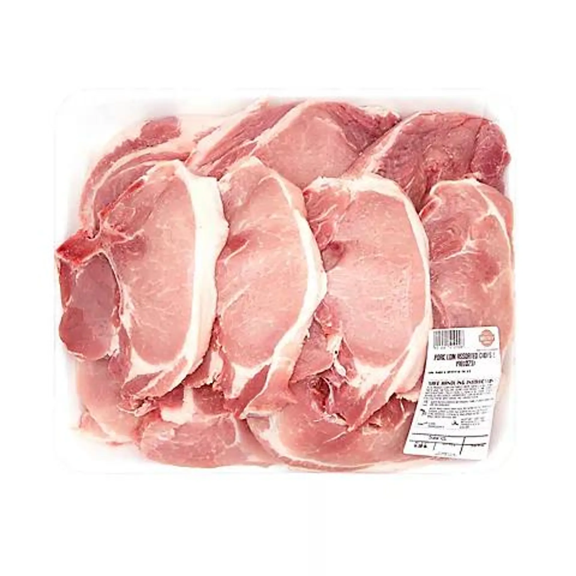 Wellsley Farms Fresh Bone-In Pork Loin Chop Assorted, 4.75-5.5 lb