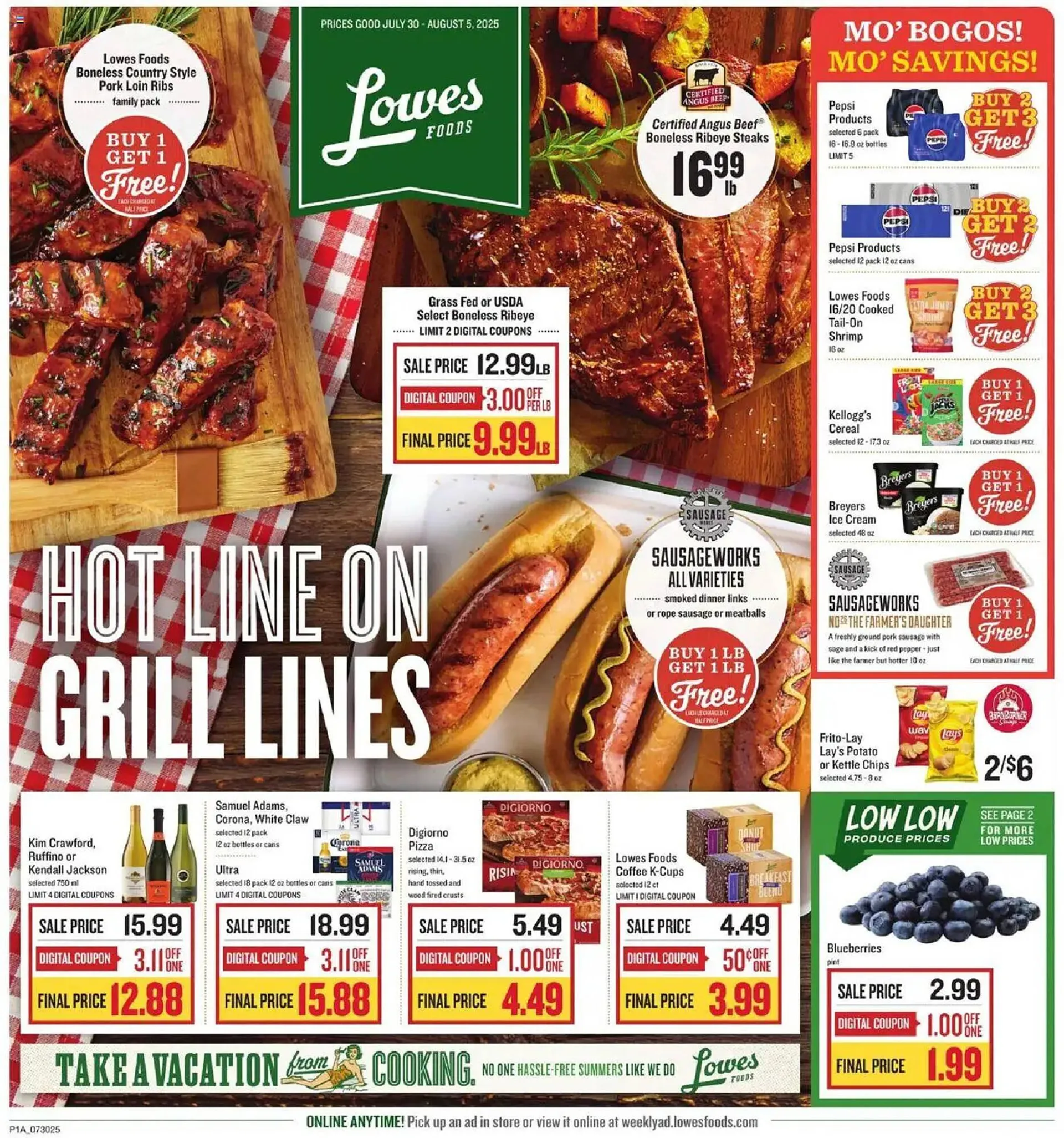 Weekly ad Lowes Foods Weekly Ad from July 30 to August 5 2025 - Page 1